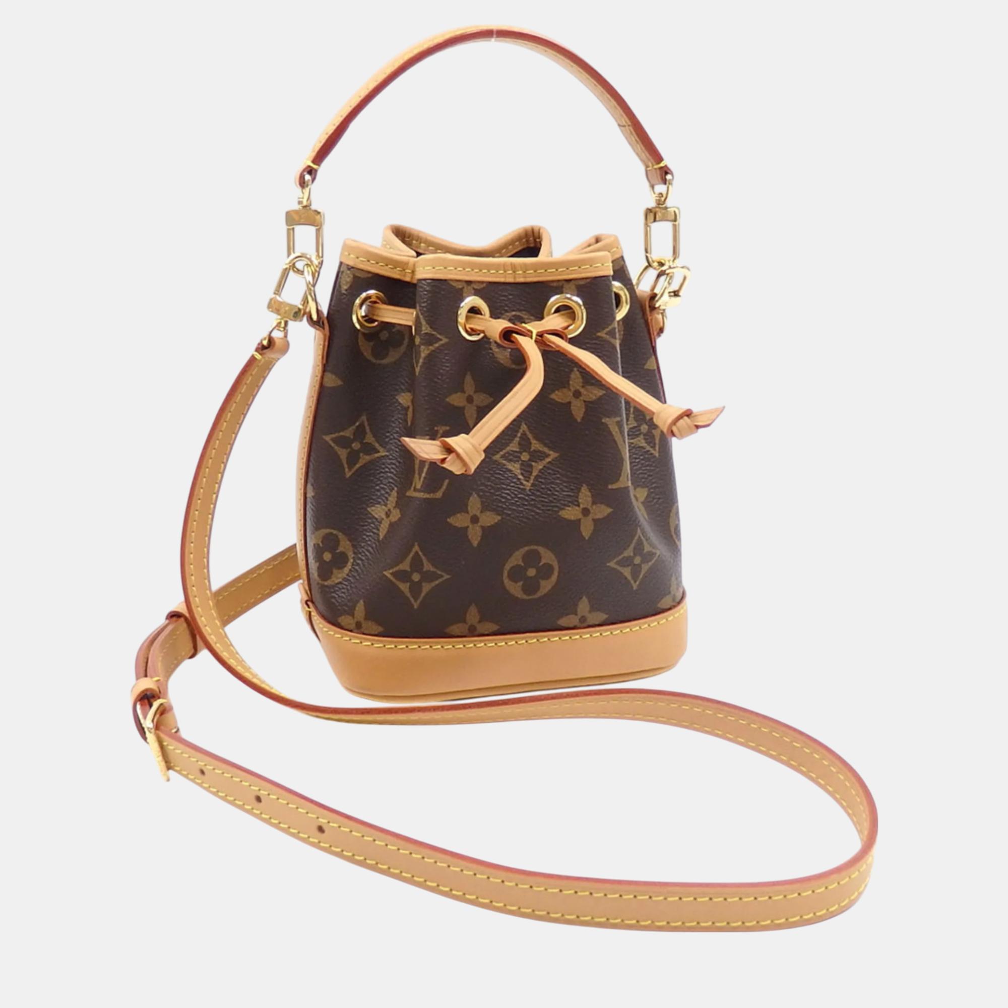 

Louis Vuitton Monogram Nano Noe Handbag, Brown