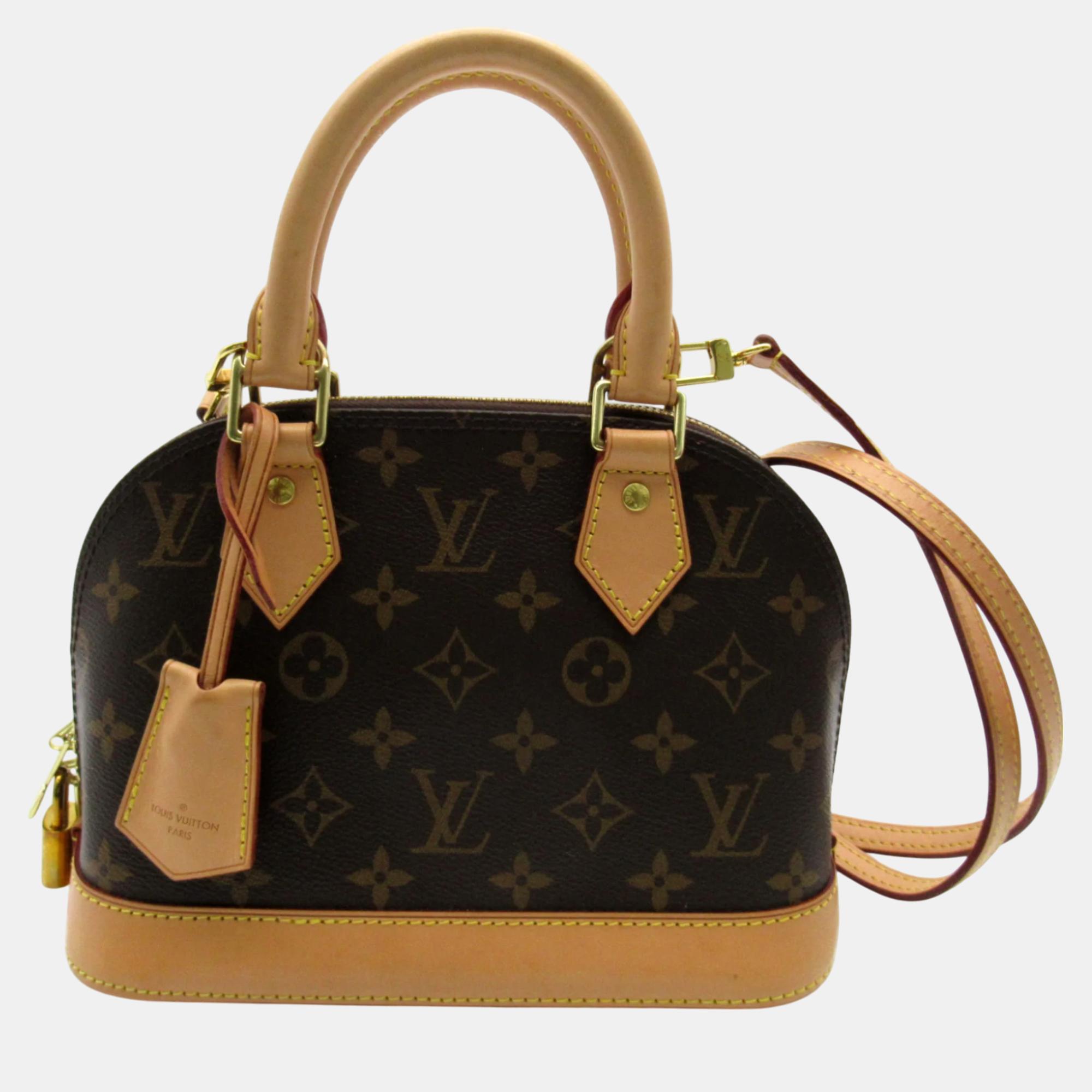 

Louis Vuitton Brown Monogram Pvc Coated Canvas Alma Bb Shoulder Bag