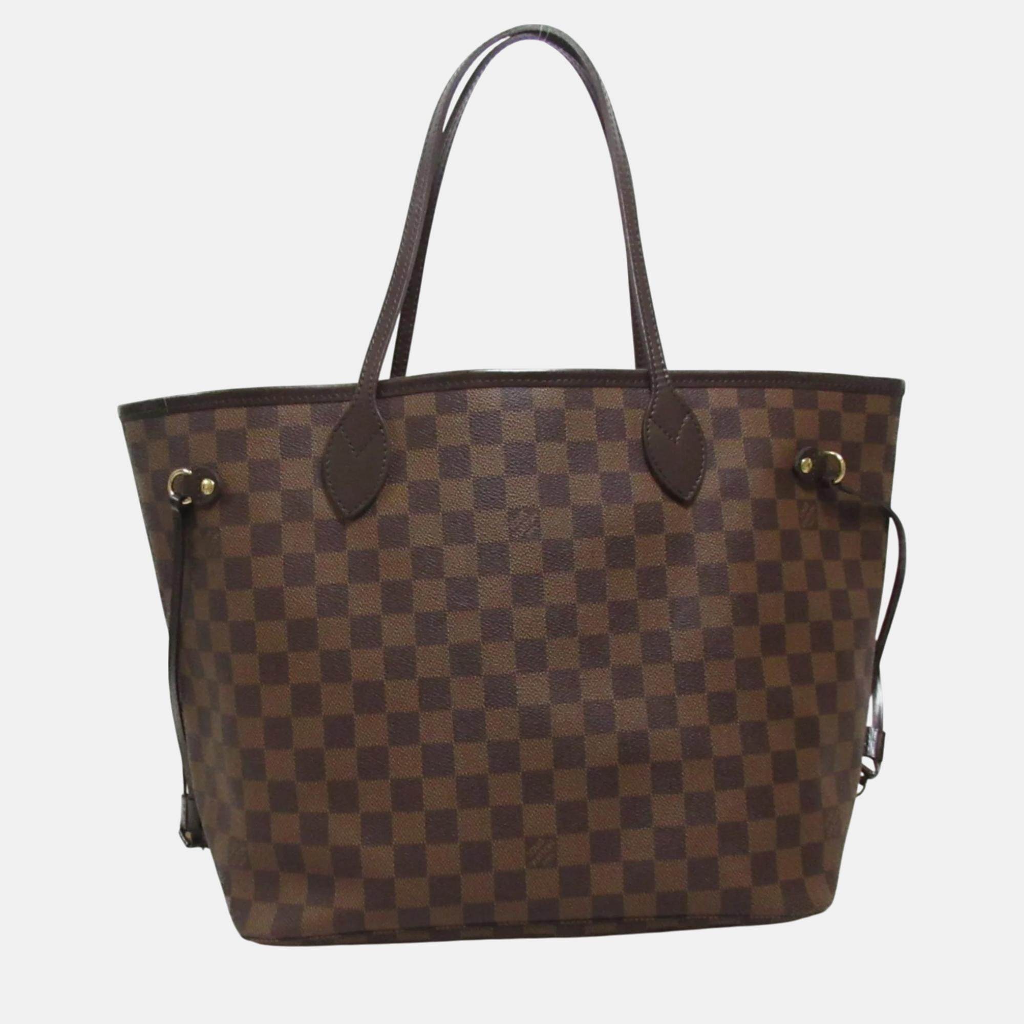 

Louis Vuitton Coated Canvas Damier Brown Neverfull Mm Bag