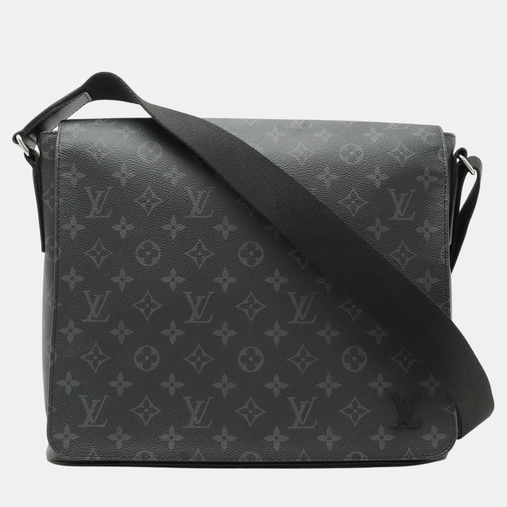 

Louis Vuitton Monogram Eclipse District Mm Nm Shoulder Bag, Black