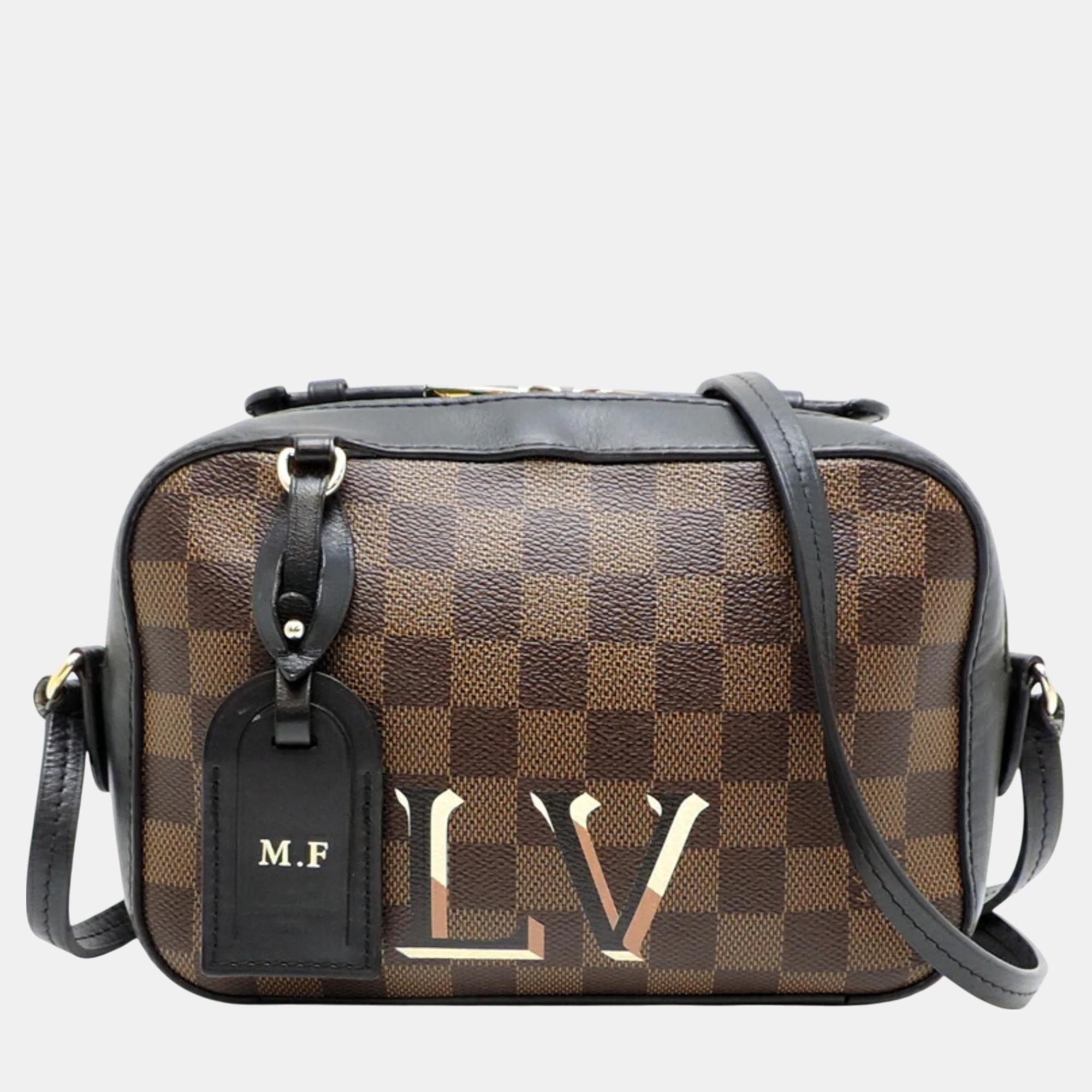 

Louis Vuitton Damier Ebene (Brown) Santa Monica Initial Shoulder Bag