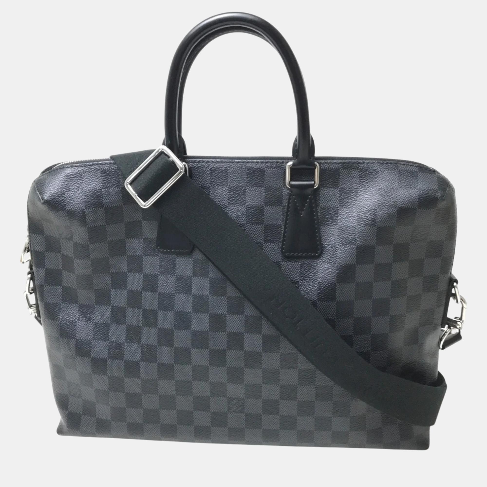 

Louis Vuitton Black Damier-Graphite Business Bag