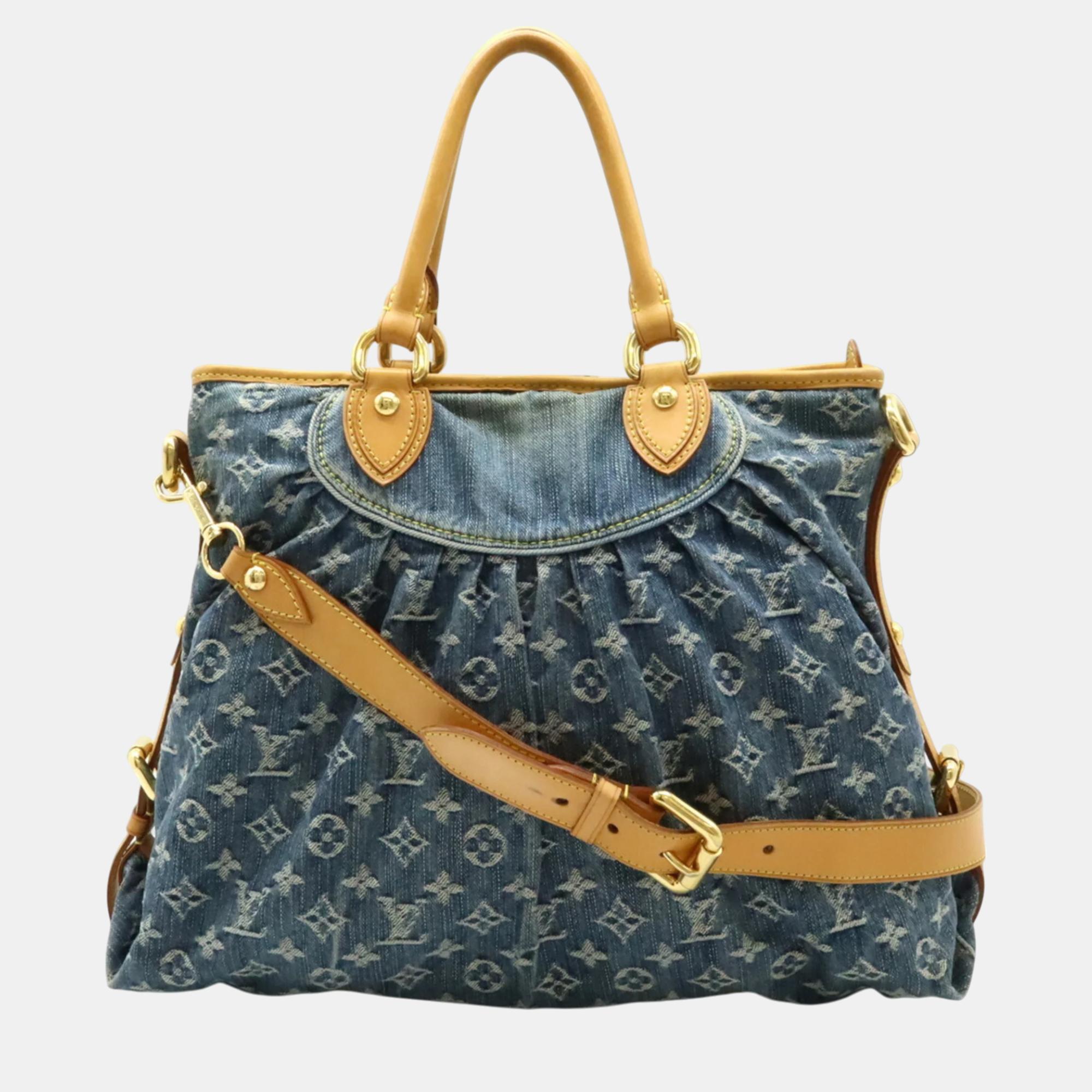 

Louis Vuitton Blue Monogram Denim Neo Cavi Gm Tote Bag