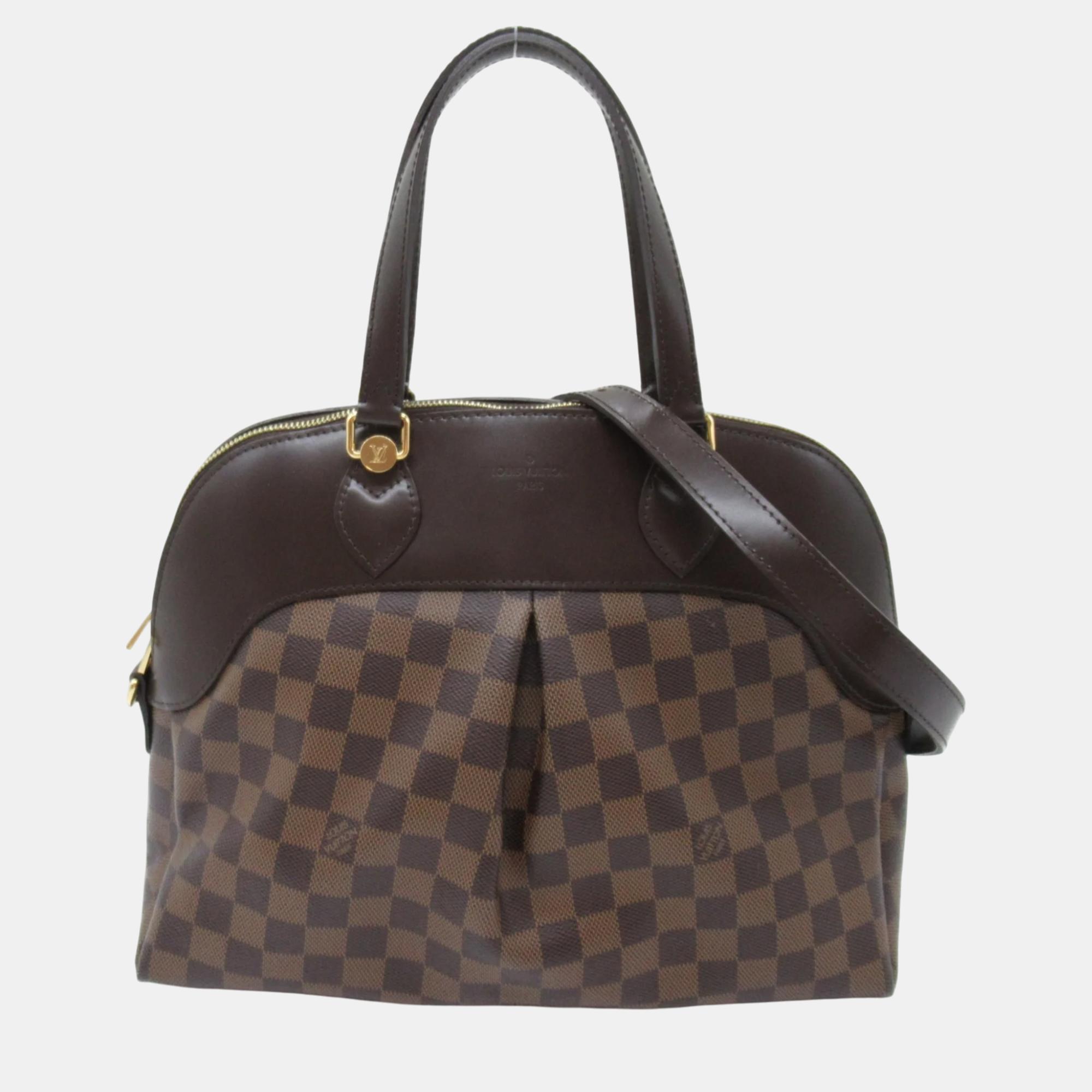

Louis Vuitton Brown Damier Pvc Coated Canvas Salvi bag, Black
