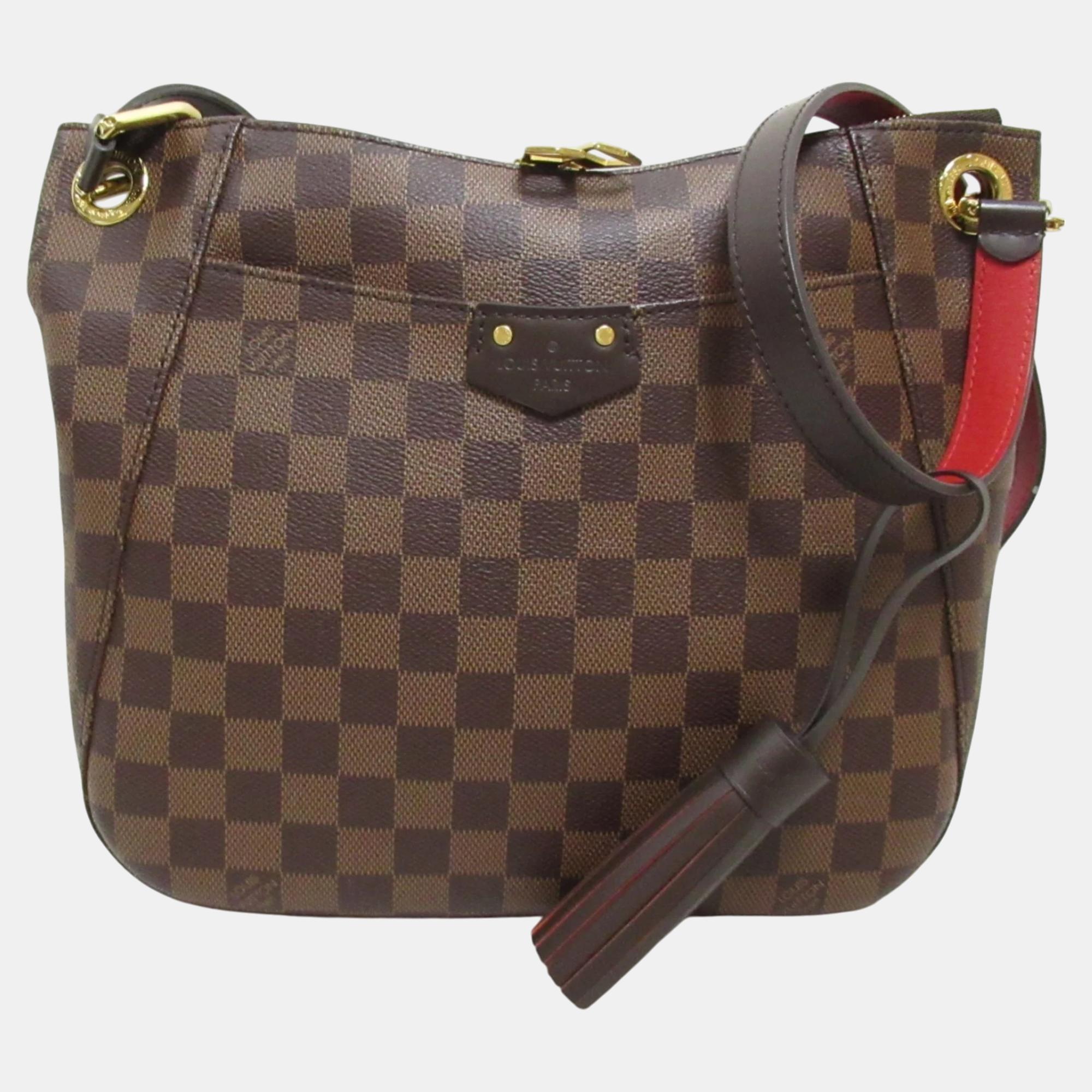 

Louis Vuitton Brown Ebene Damier Pvc Coated Canvas South Bank Shoulder Bag