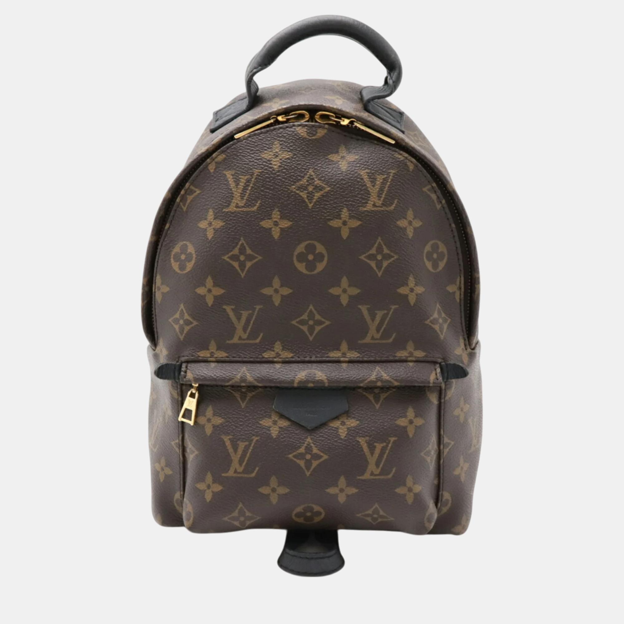 

Louis Vuitton Monogram Palm Springs Backpack PM, Brown