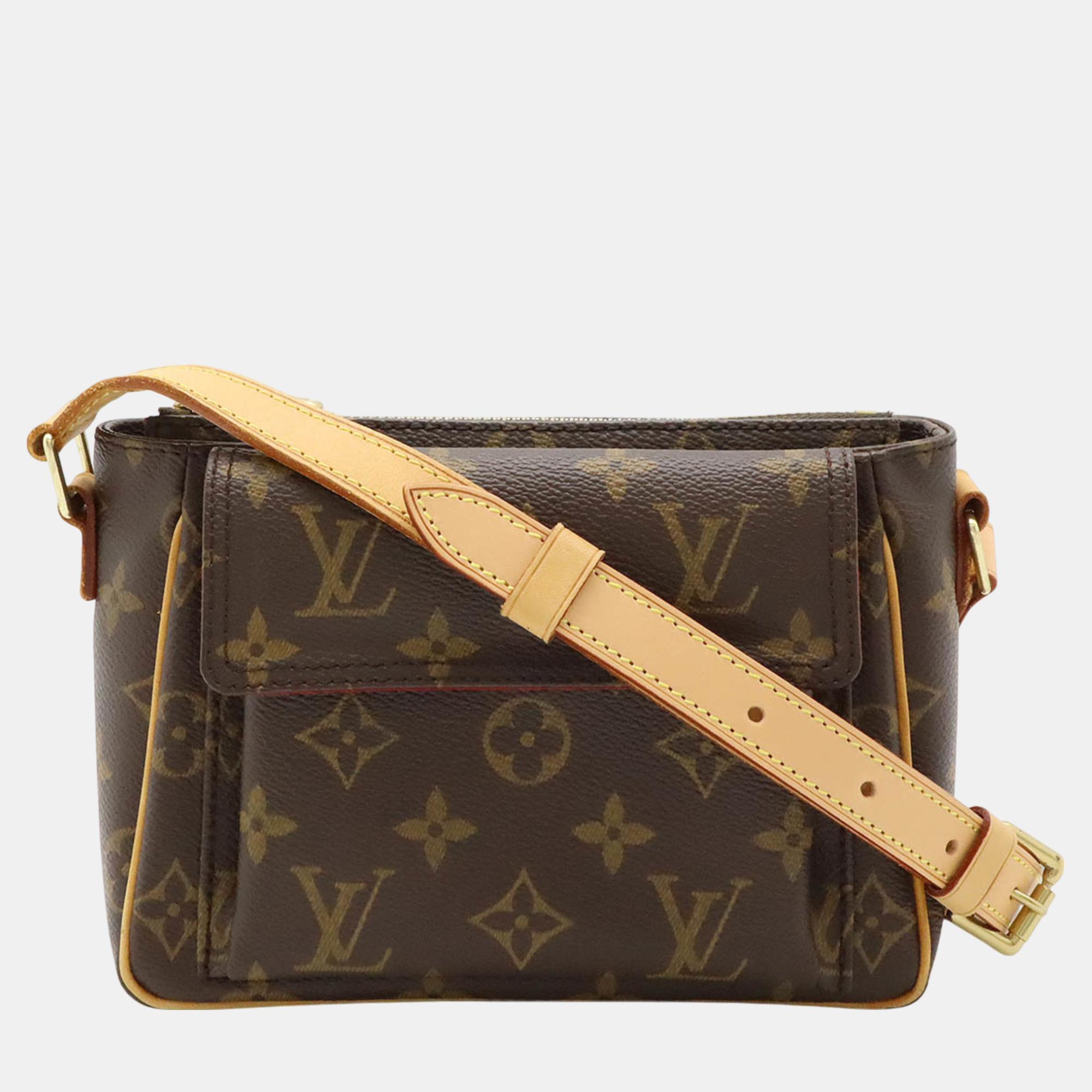 

Louis Vuitton Monogram Vivacite PM Shoulder Bag, Brown