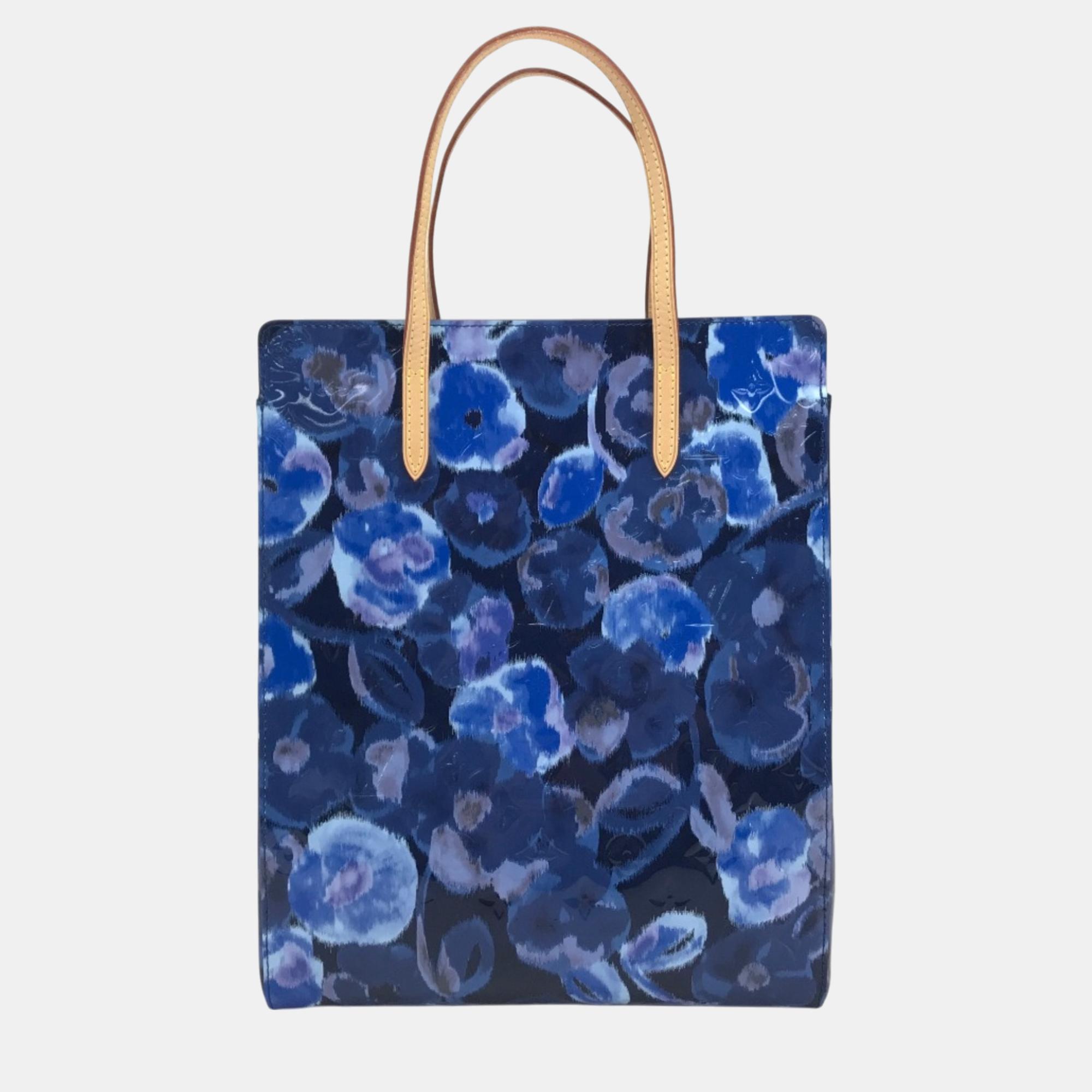 

Louis Vuitton Grand blue Vernis Ikat Flower Tote Bag