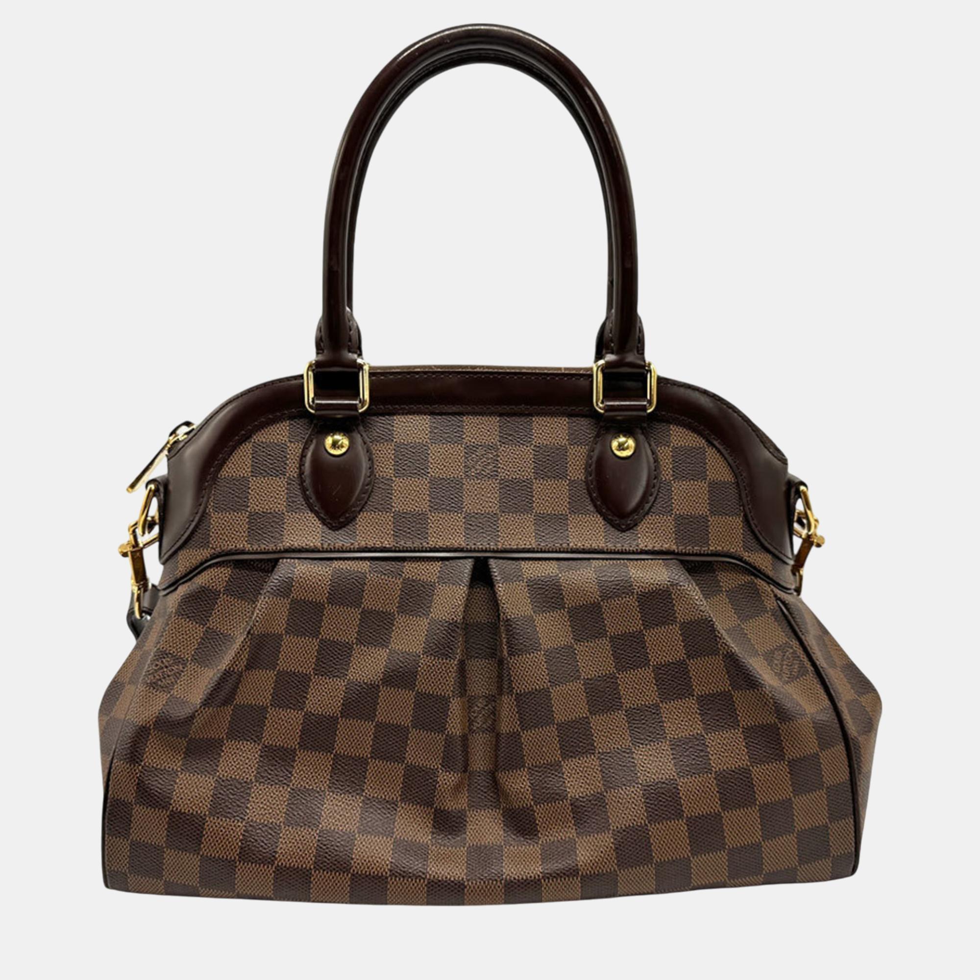 

Louis Vuitton Damier Trevi PM Canvas Brown Gold Handbag