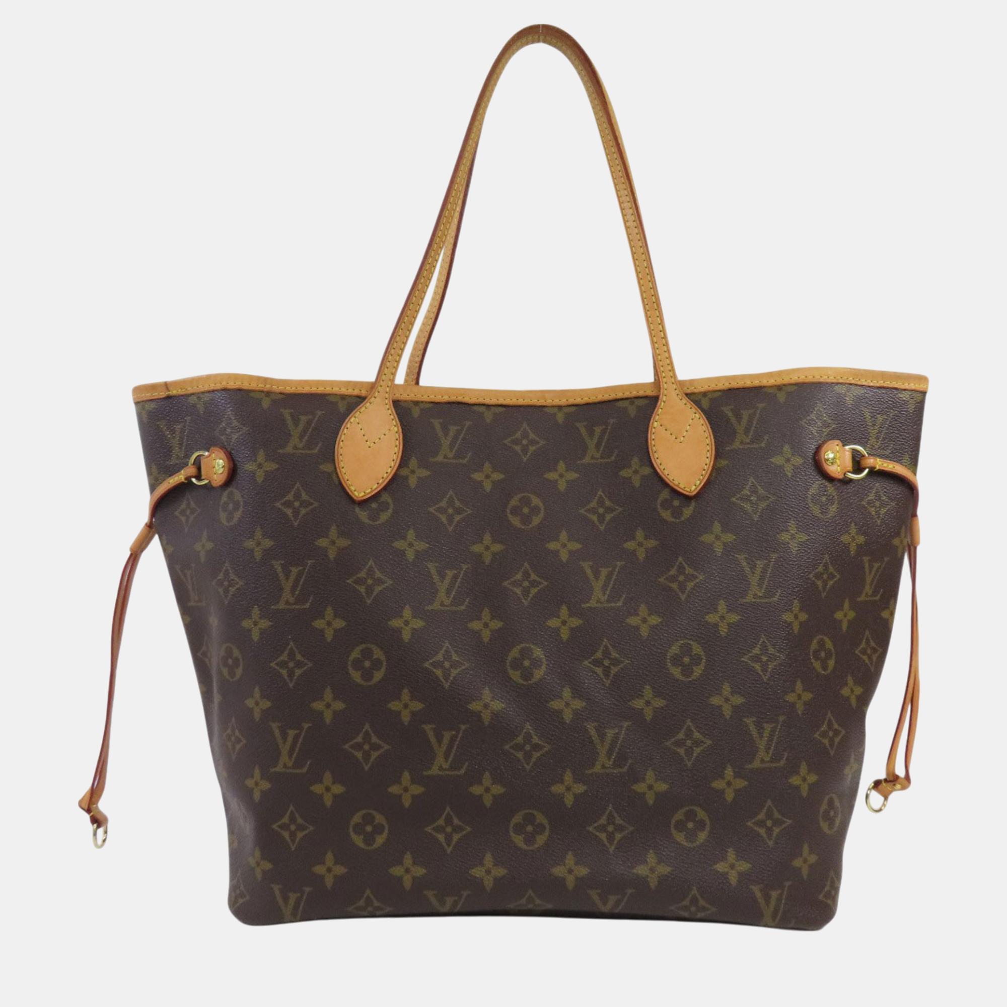 

Louis Vuitton Monogram Canvas Neverfull MM Old Tote Bag, Brown