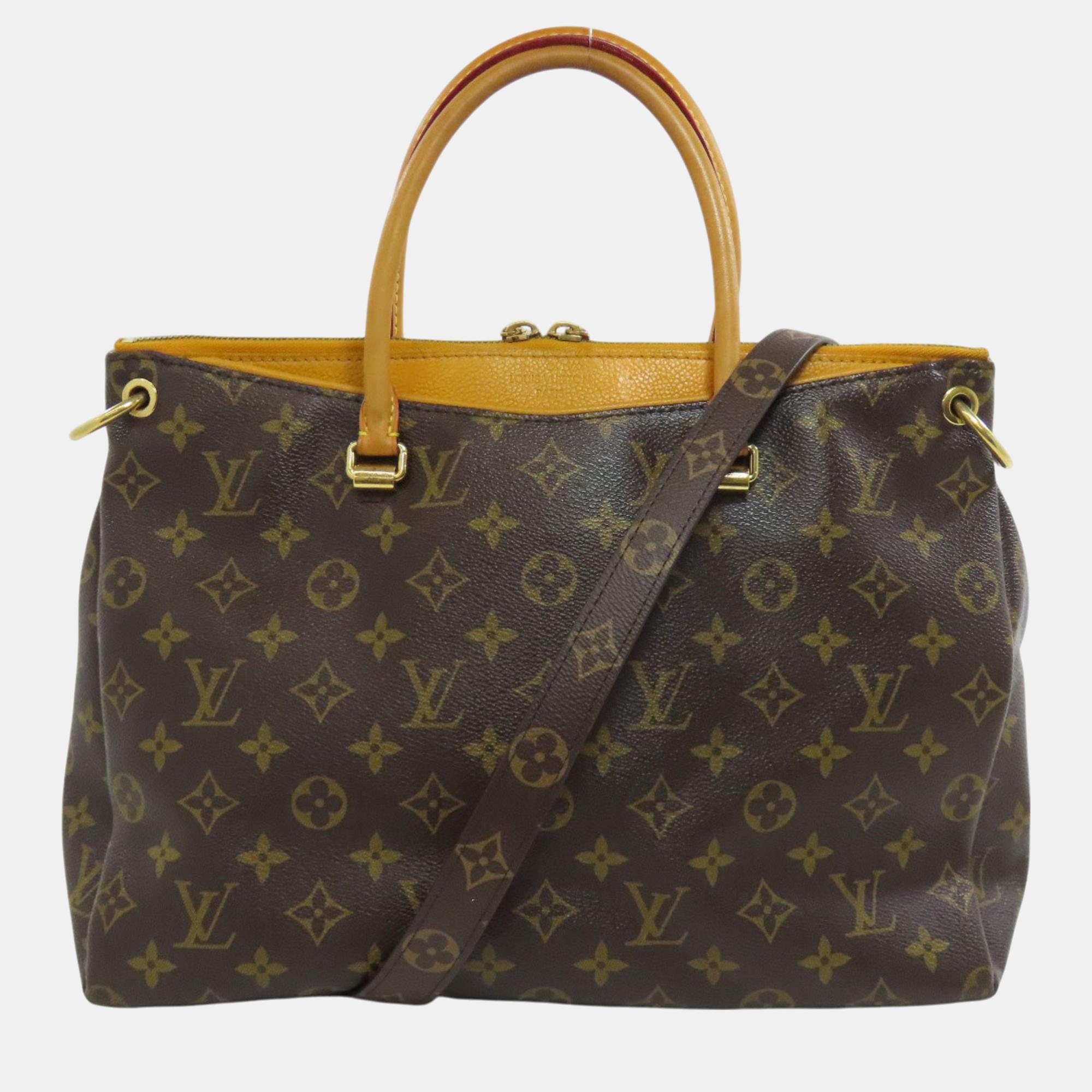 

Louis Vuitton Monogram Canvas Pallas MM Tote Bag, Brown