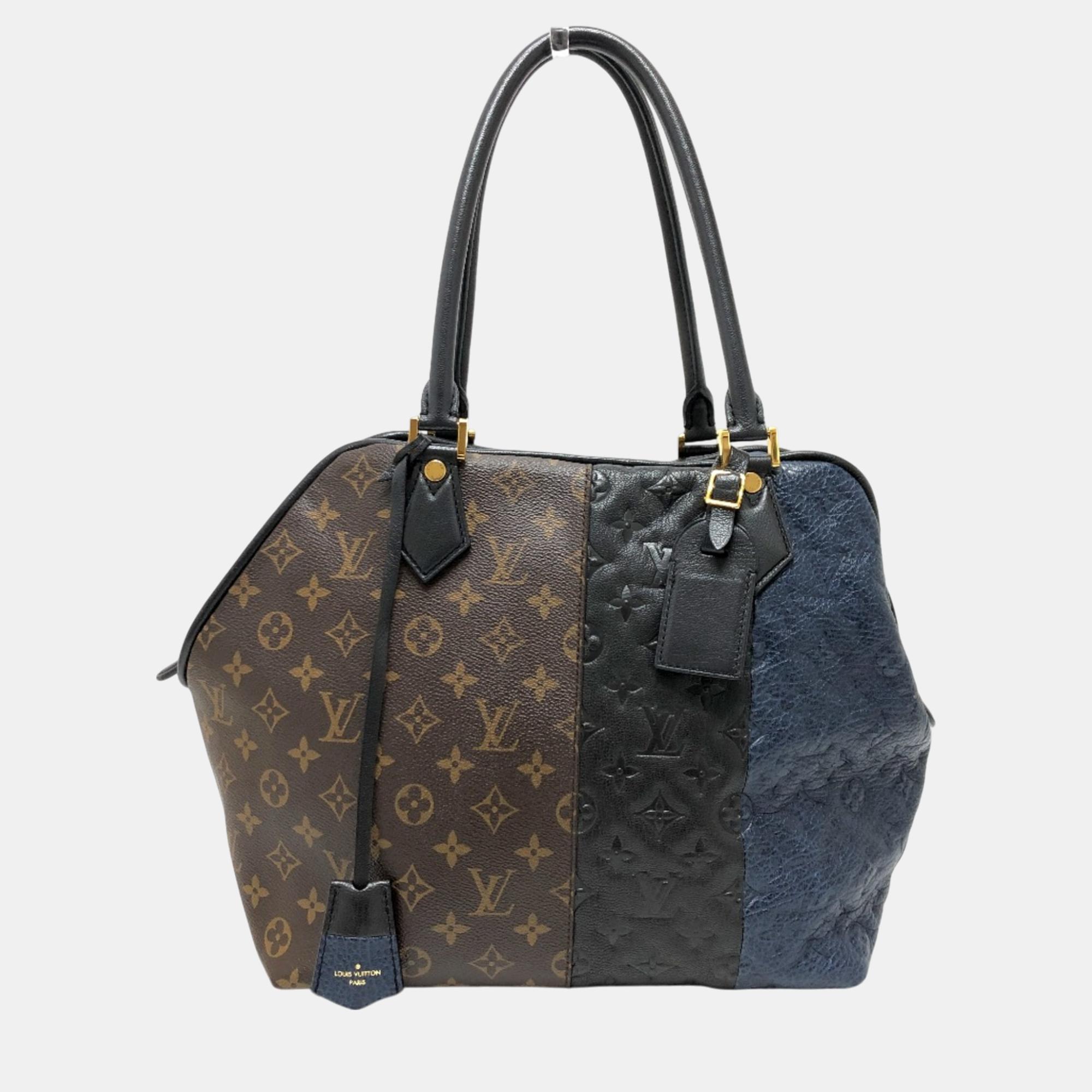 Pre-owned Louis Vuitton Brown Black/blue Monogram Shoulder Bag