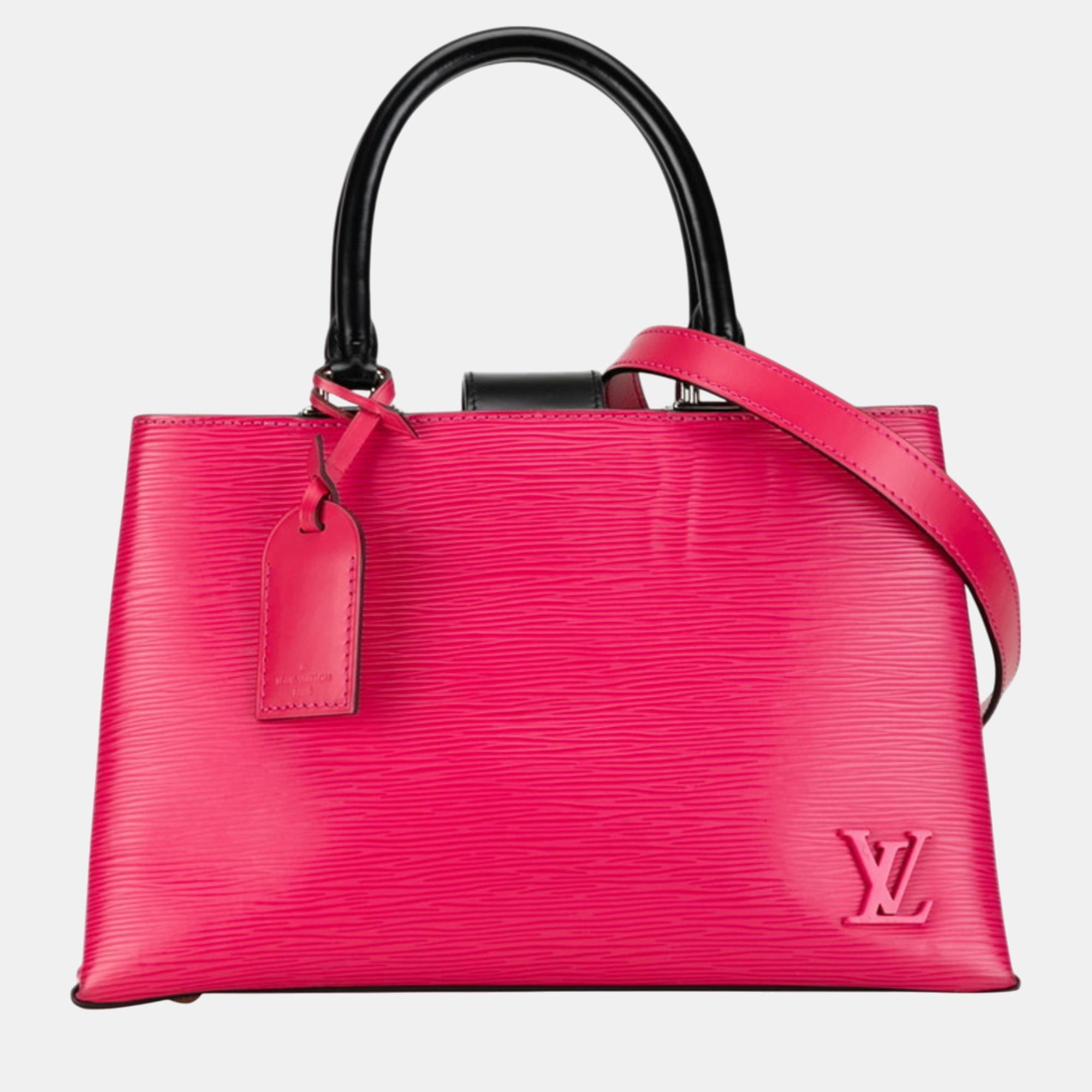 

Louis Vuitton Hot Pink Leather Epi Kleber Handbag Shoulder Bag