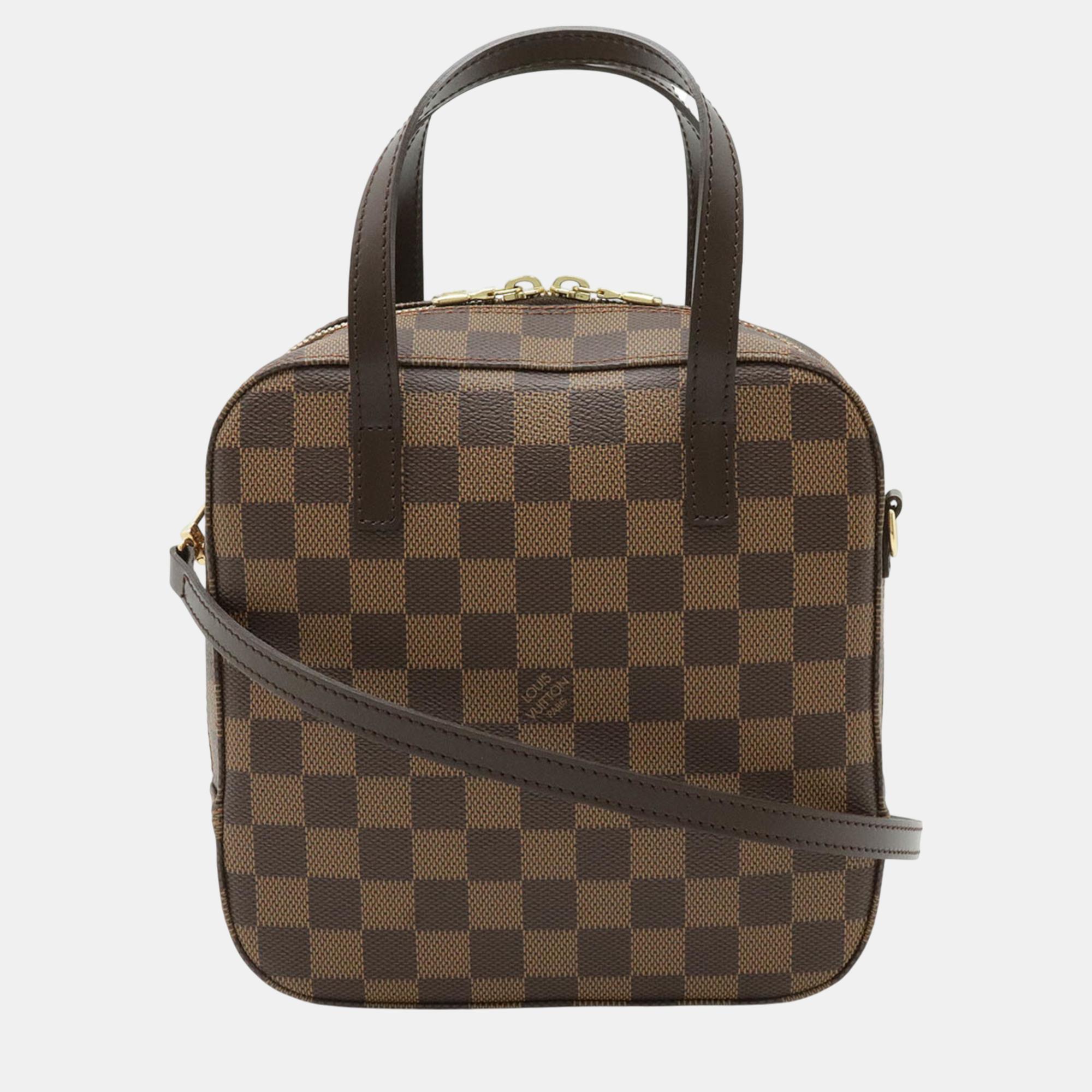 

Louis Vuitton Damier Spontini Handbag, Brown