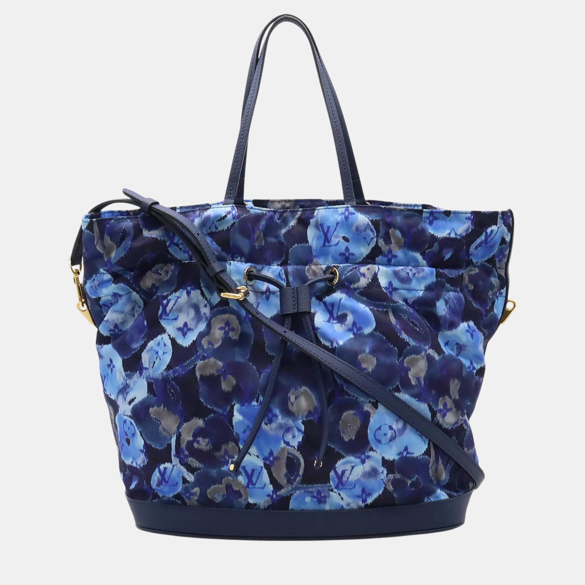 

Louis Vuitton Grand Blue Ikat Flower Noefull MM Tote Bag