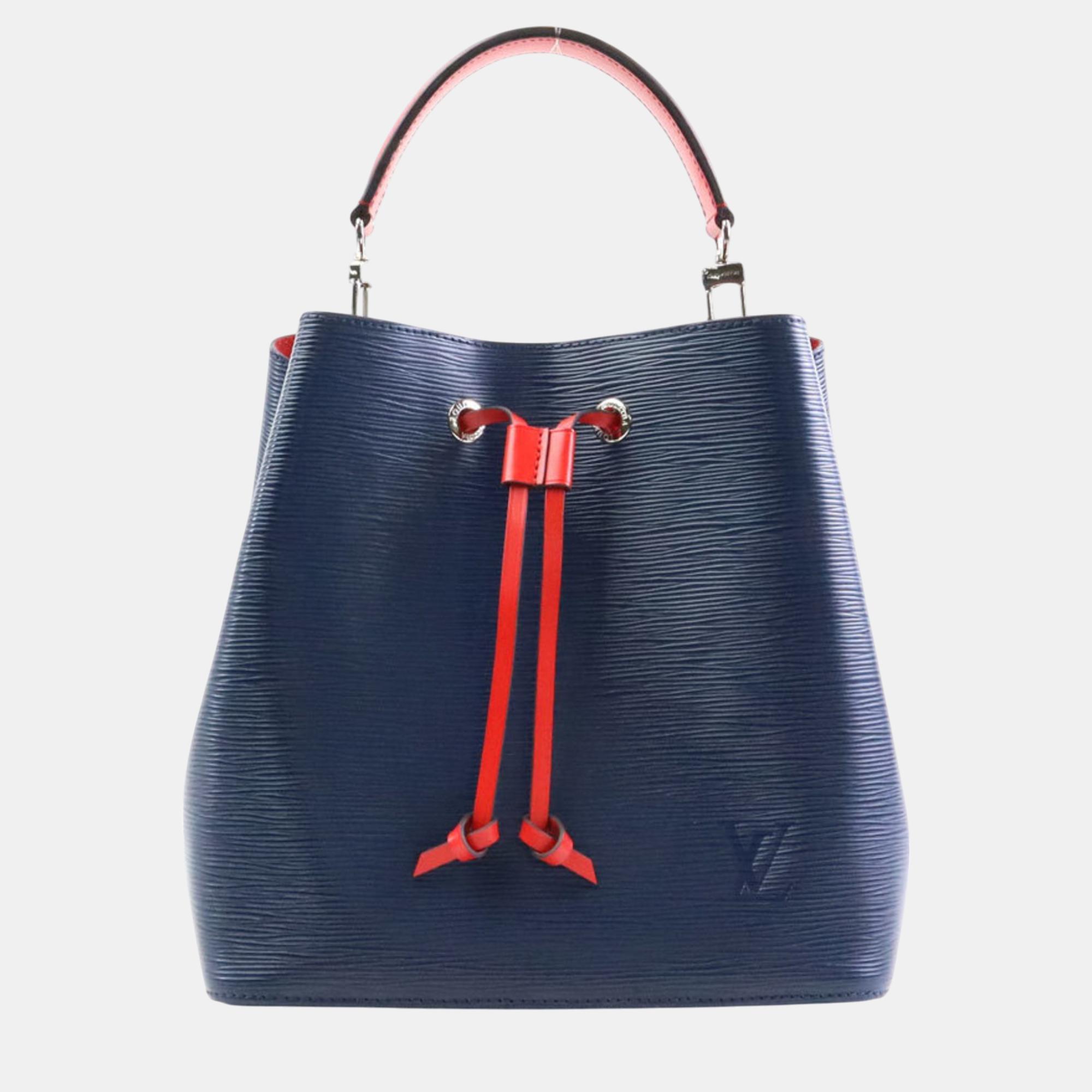 

Louis Vuitton Navy/Red Epi Leather NeoNoe Bag, Navy blue