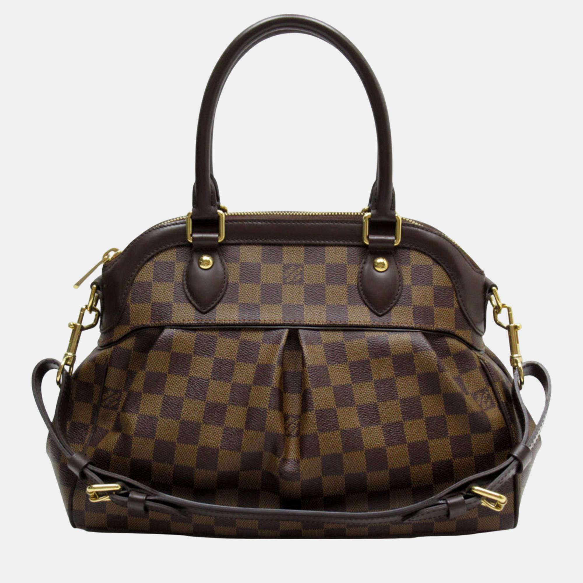 

Louis Vuitton Canvas Brown Gold Damier Trevi PM Handbag