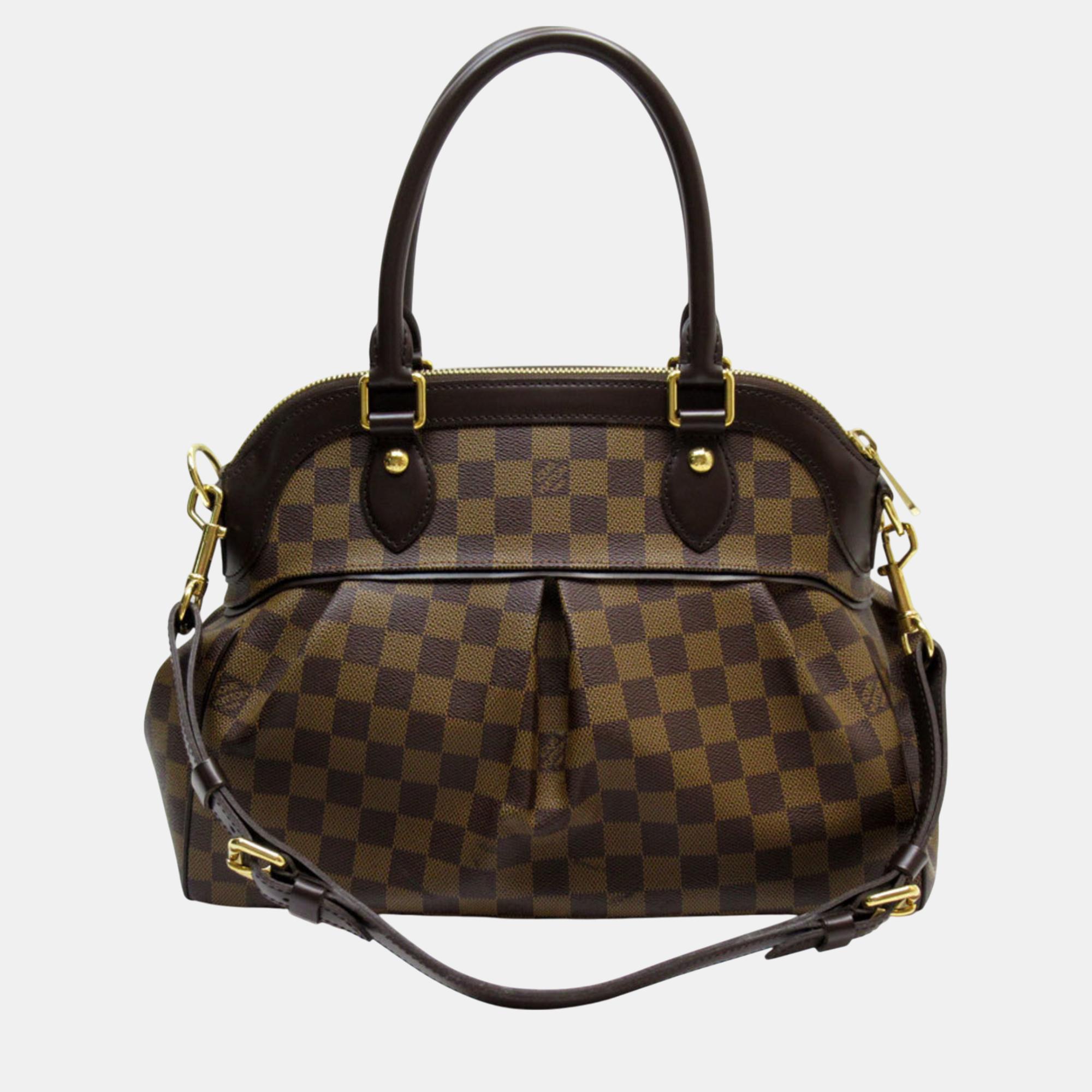 

Louis Vuitton Canvas Brown Gold Damier Trevi PM Handbag