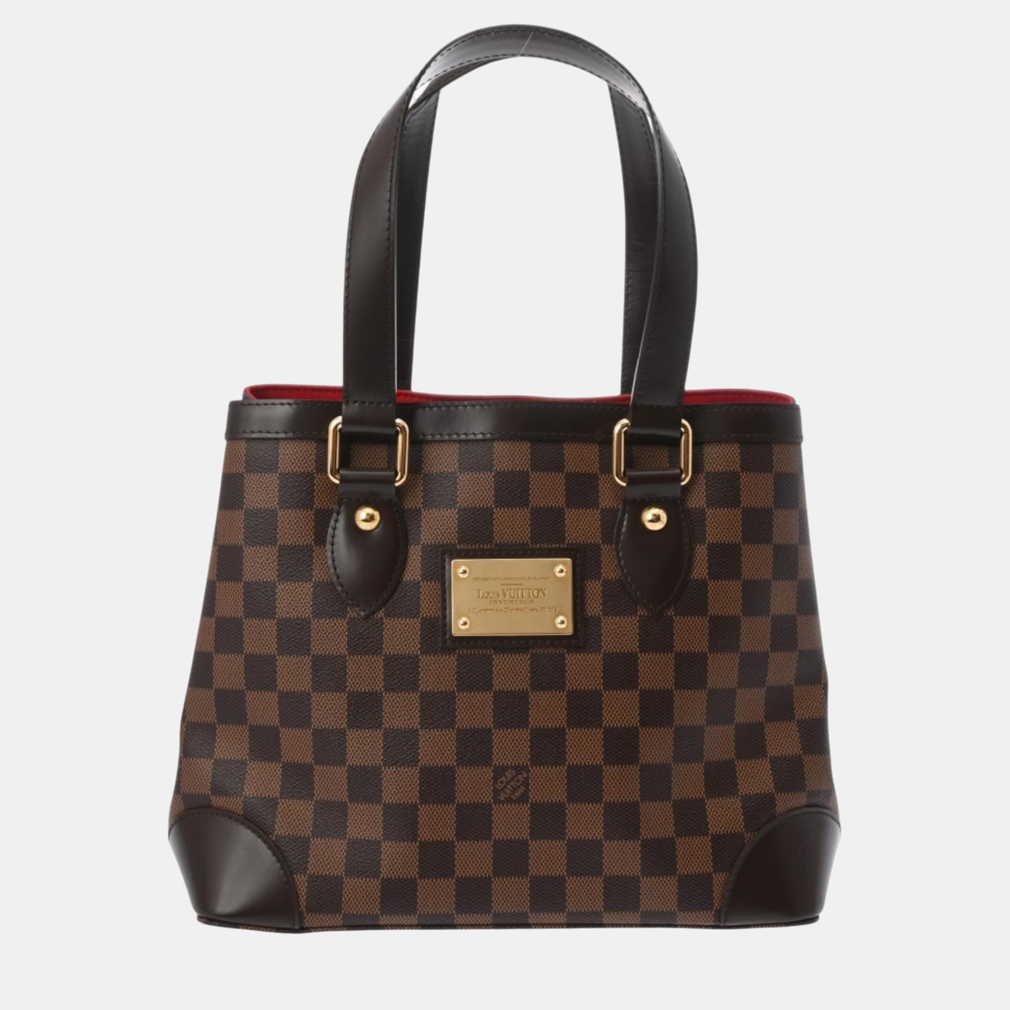 

Louis Vuitton Brown Canvas Damier Hampstead PM Handbag