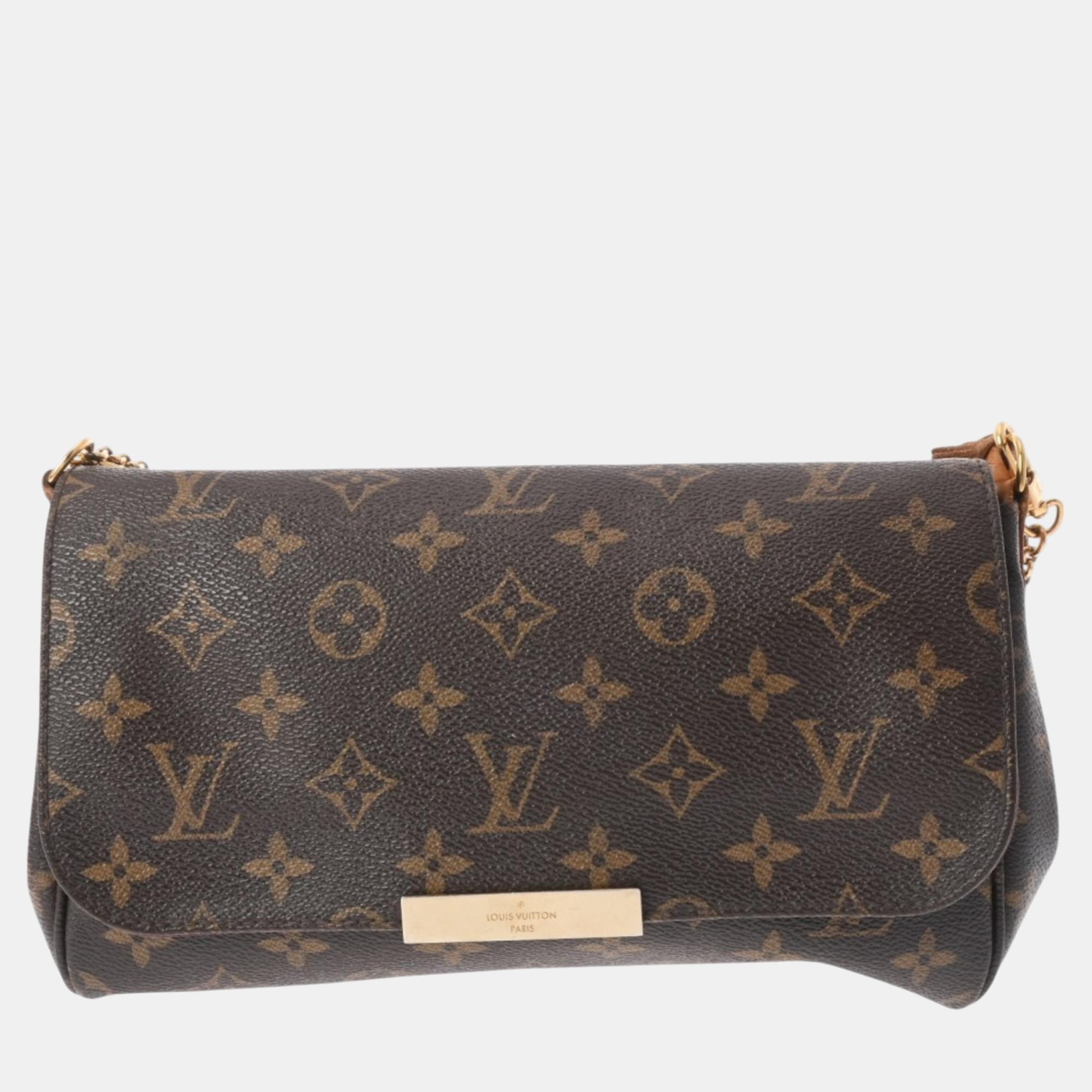 

Louis Vuitton Brown Canvas Monogram Favorite MM Shoulder Bag