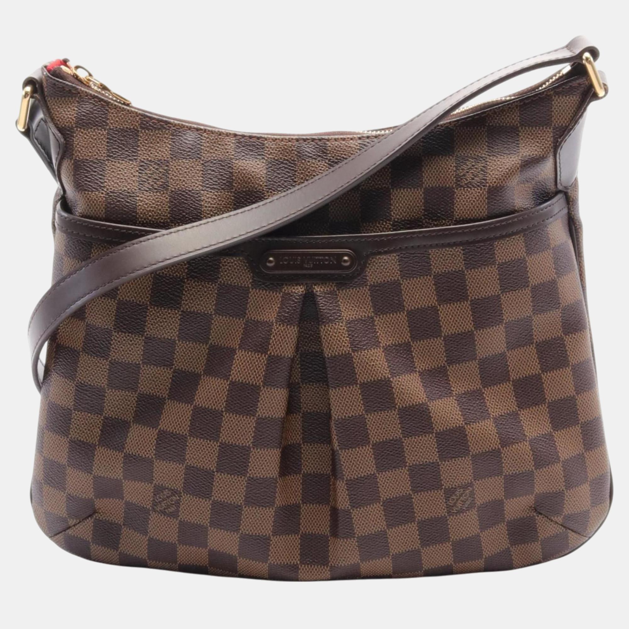 

Louis Vuitton Coated Canvas Leather Brown Bloomsbury PM Damier Ebene Shoulder Bag