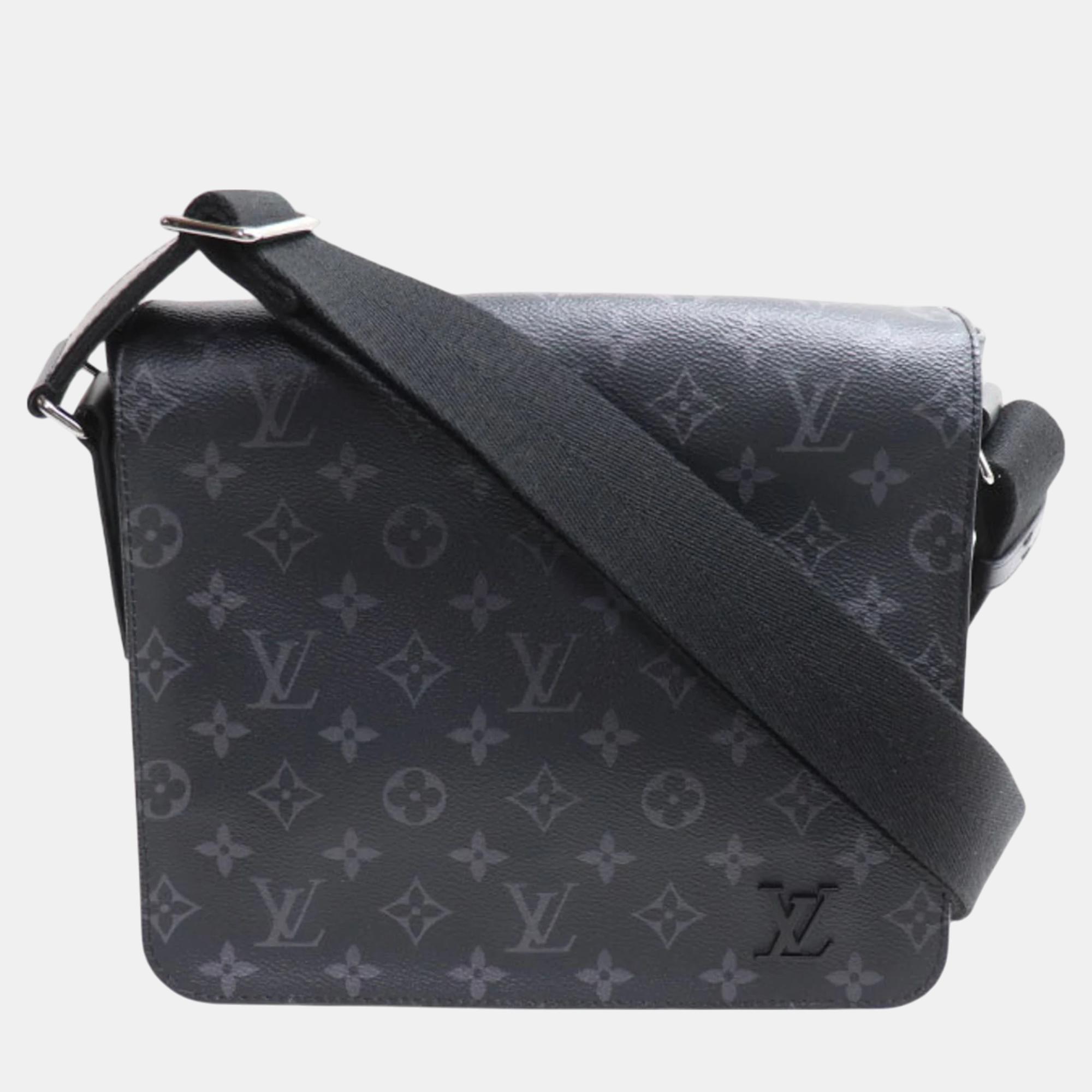 

Louis Vuitton Monogram Eclipse Black District PM Shoulder Bag