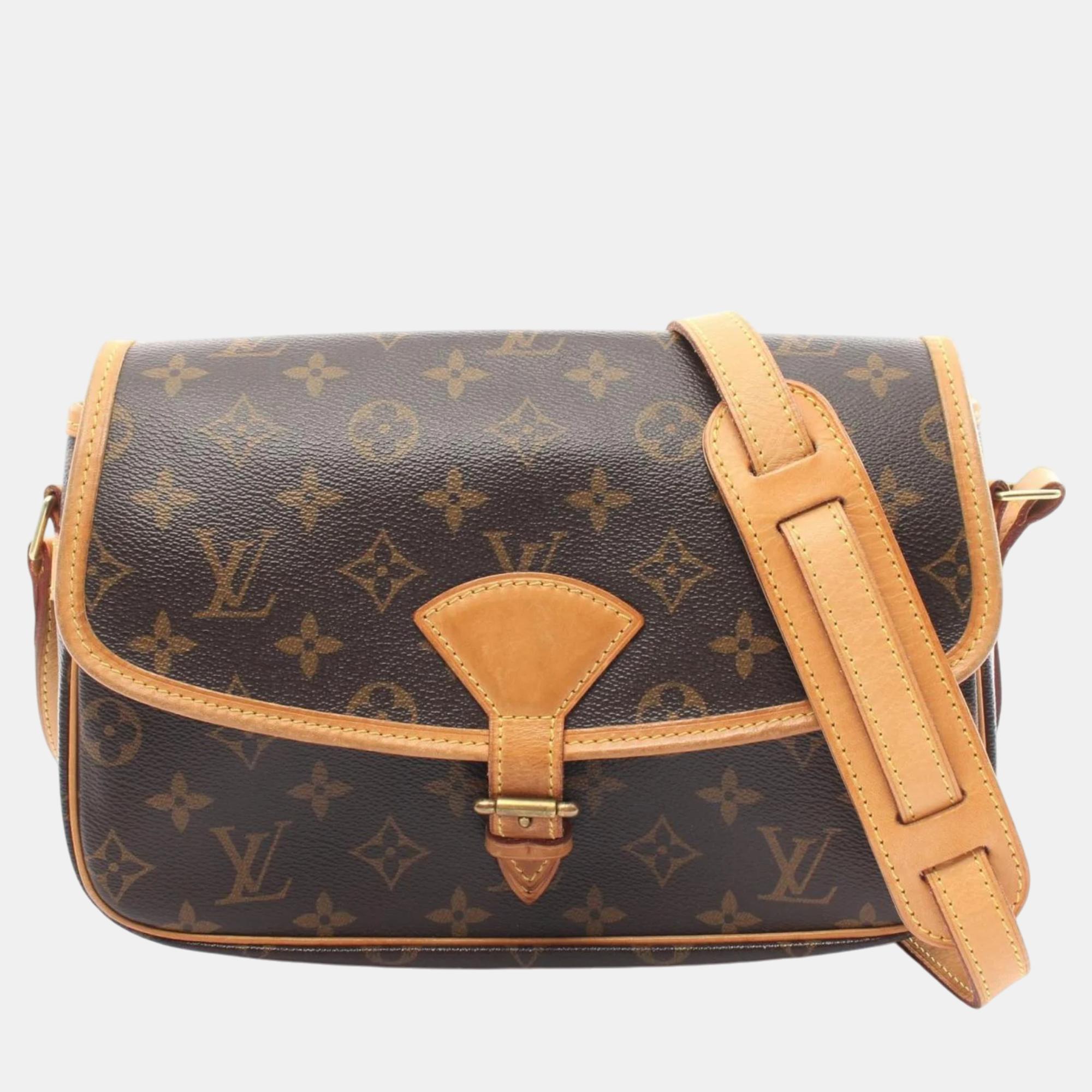 

Louis Vuitton Coated Canvas Leather Brown Sologne Monogram Shoulder Bag