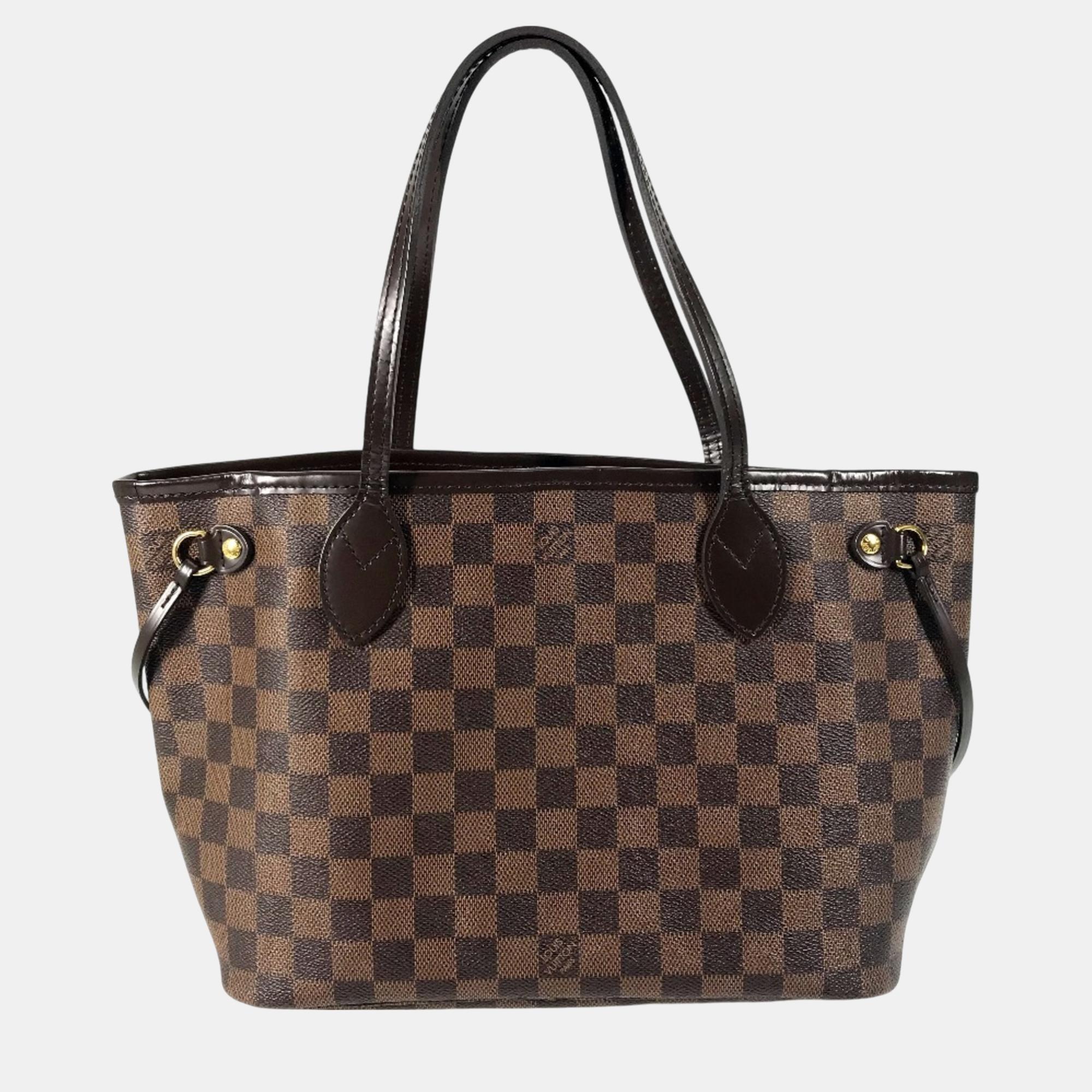 

Louis Vuitton Brown Damier shawl Tote Bag