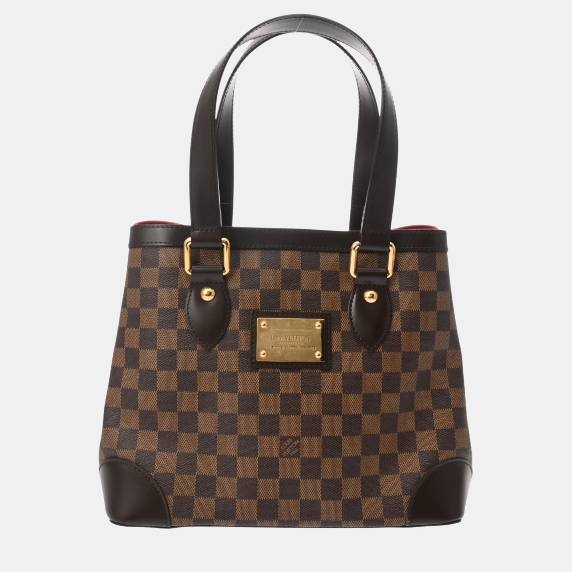 

Louis Vuitton Brown Canvas Damier Hampstead PM Handbag