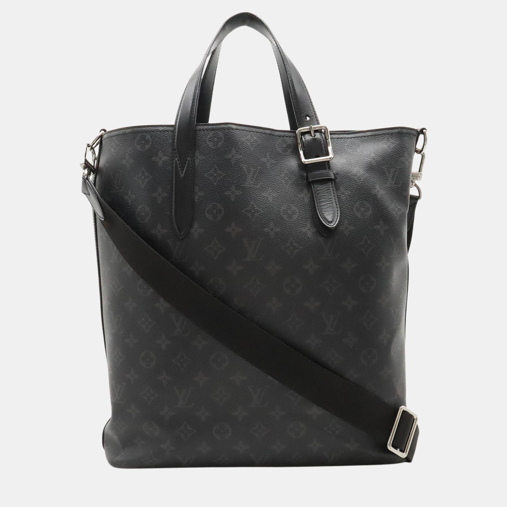 

Louis Vuitton Monogram Eclipse Apollo Large Tote Bag, Black