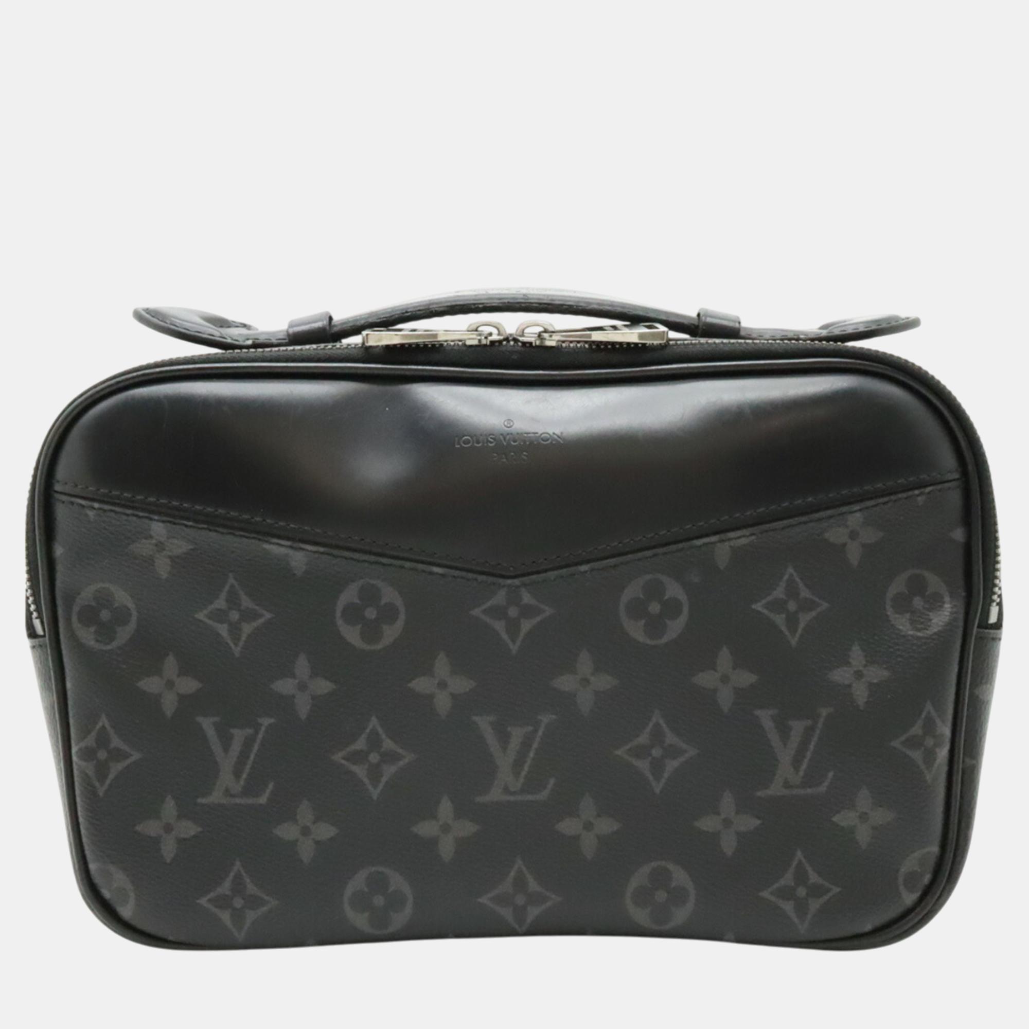 

Louis Vuitton Monogram Eclipse Bum Pouch Clutch Bag, Black