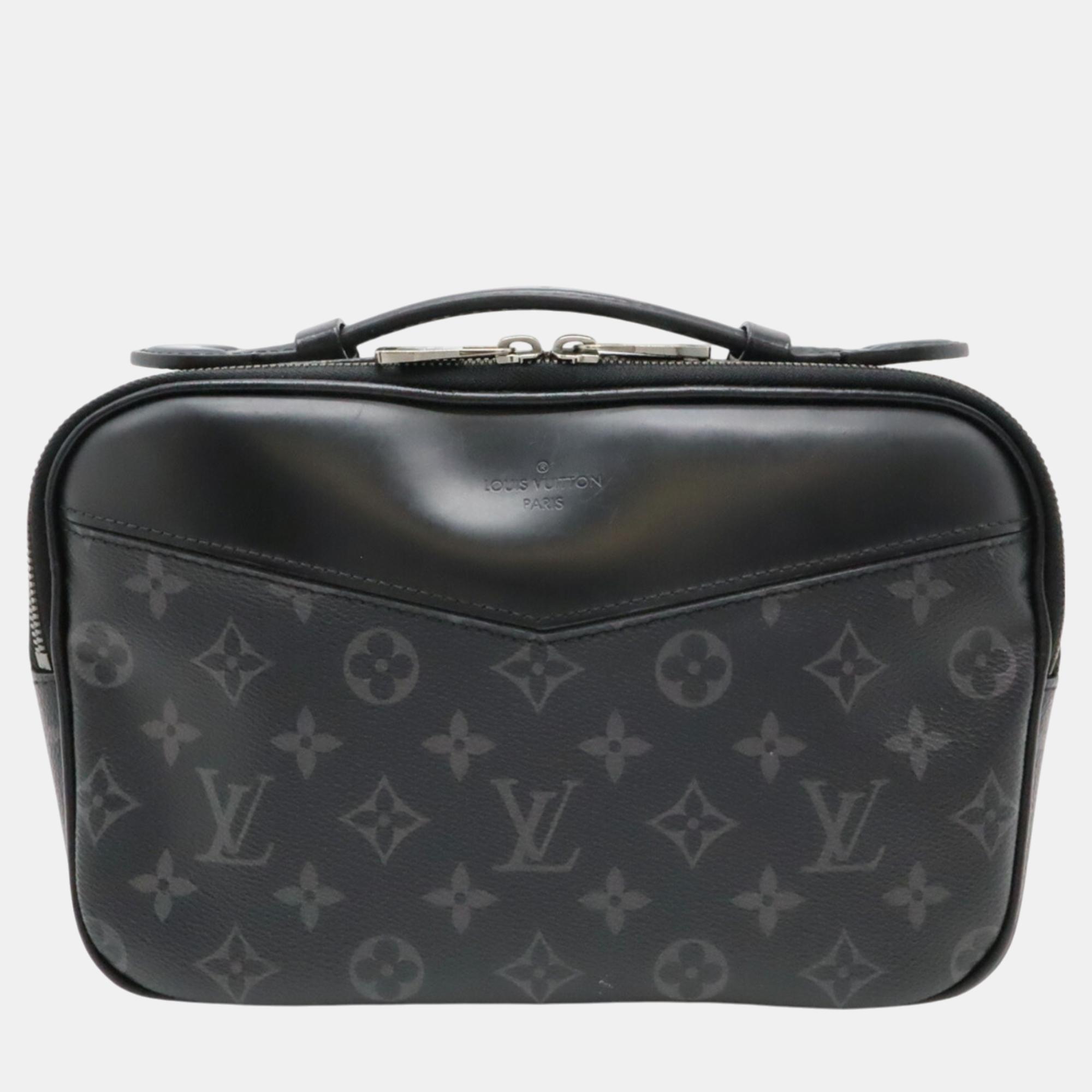 

Louis Vuitton Monogram Eclipse Bum Waist Pouch Clutch Bag, Black