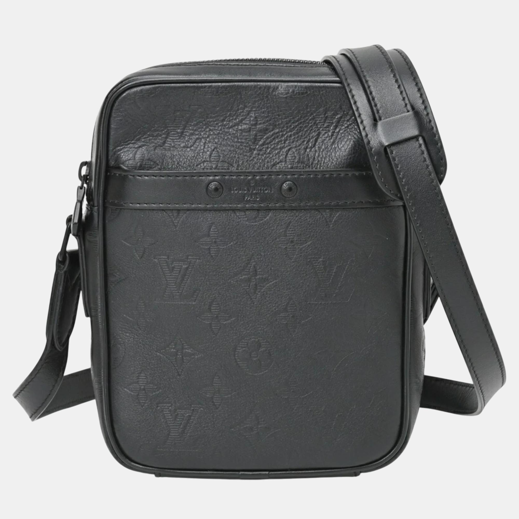 

Louis Vuitton Leather Noir (Black) Monogram Shadow Danube PM bag