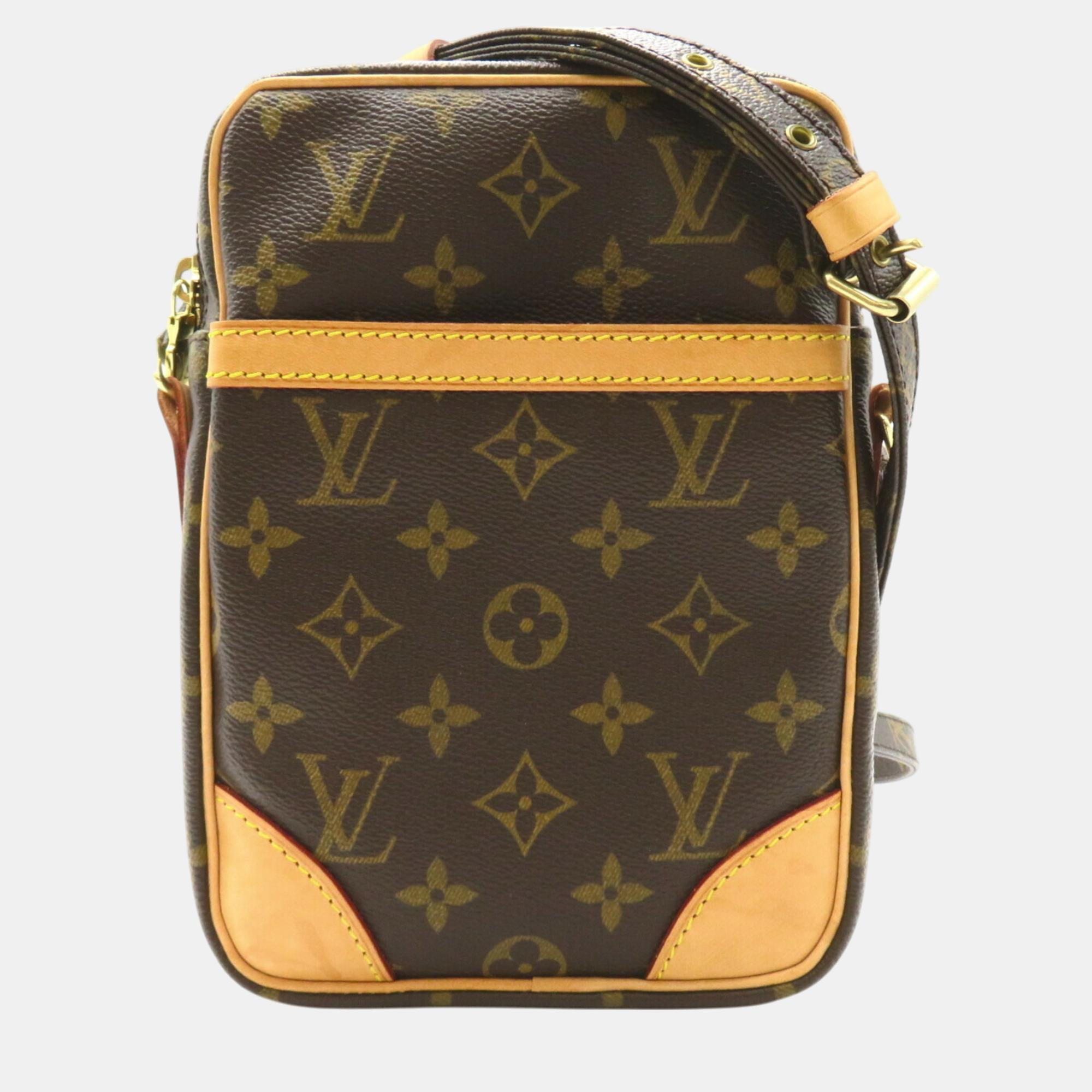 

Louis Vuitton Coated Canvas Monogram Brown Danube Shoulder Bag