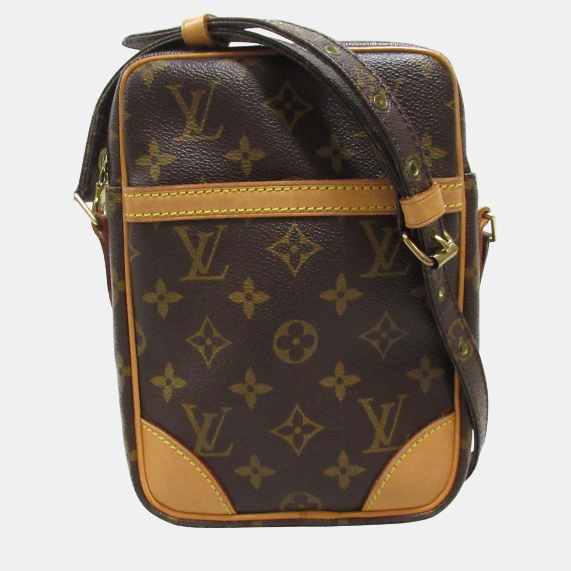 

Louis Vuitton Coated Canvas Monogram Brown Danube Shoulder Bag