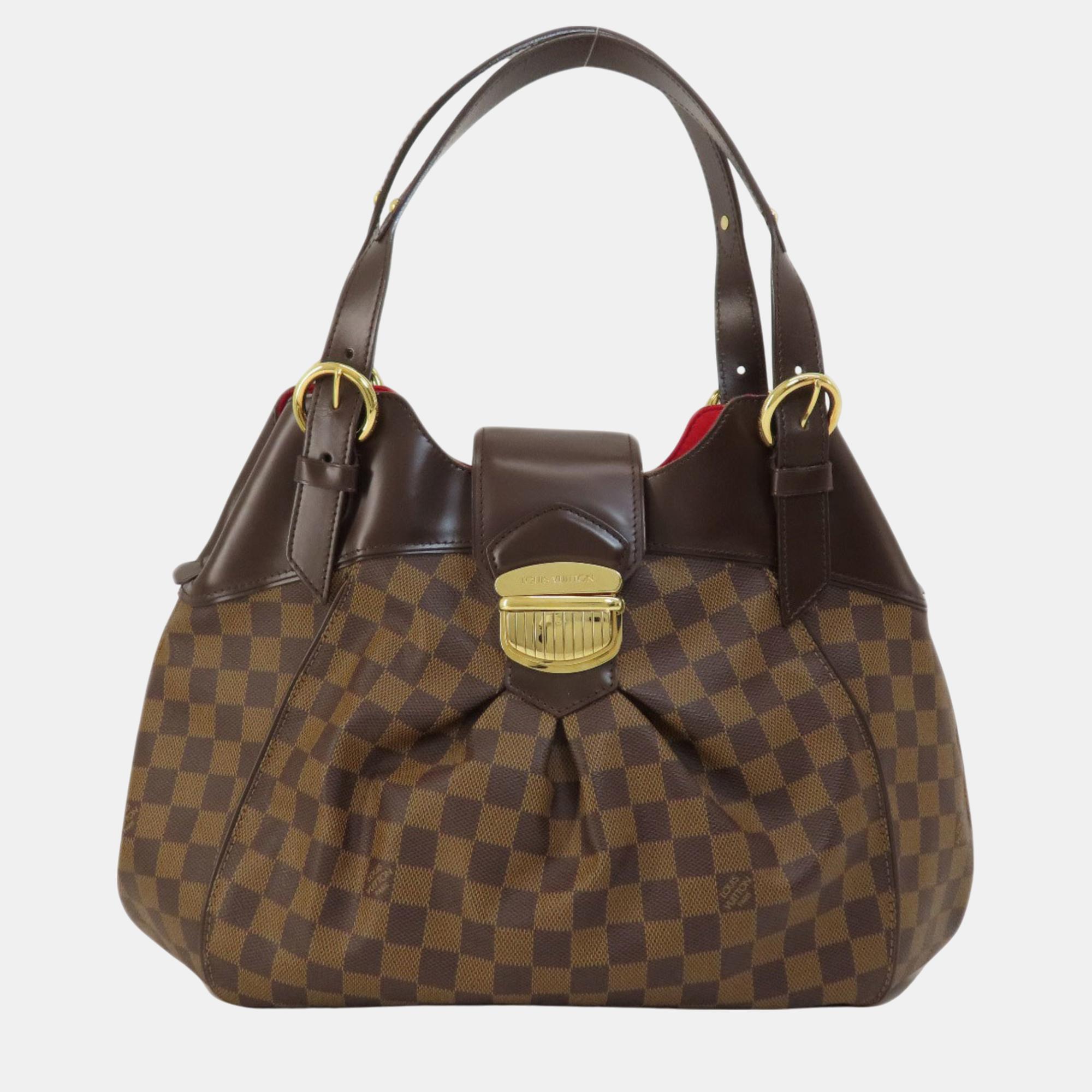 

Louis Vuitton Canvas Sistine GM Damier Tote Bag, Brown