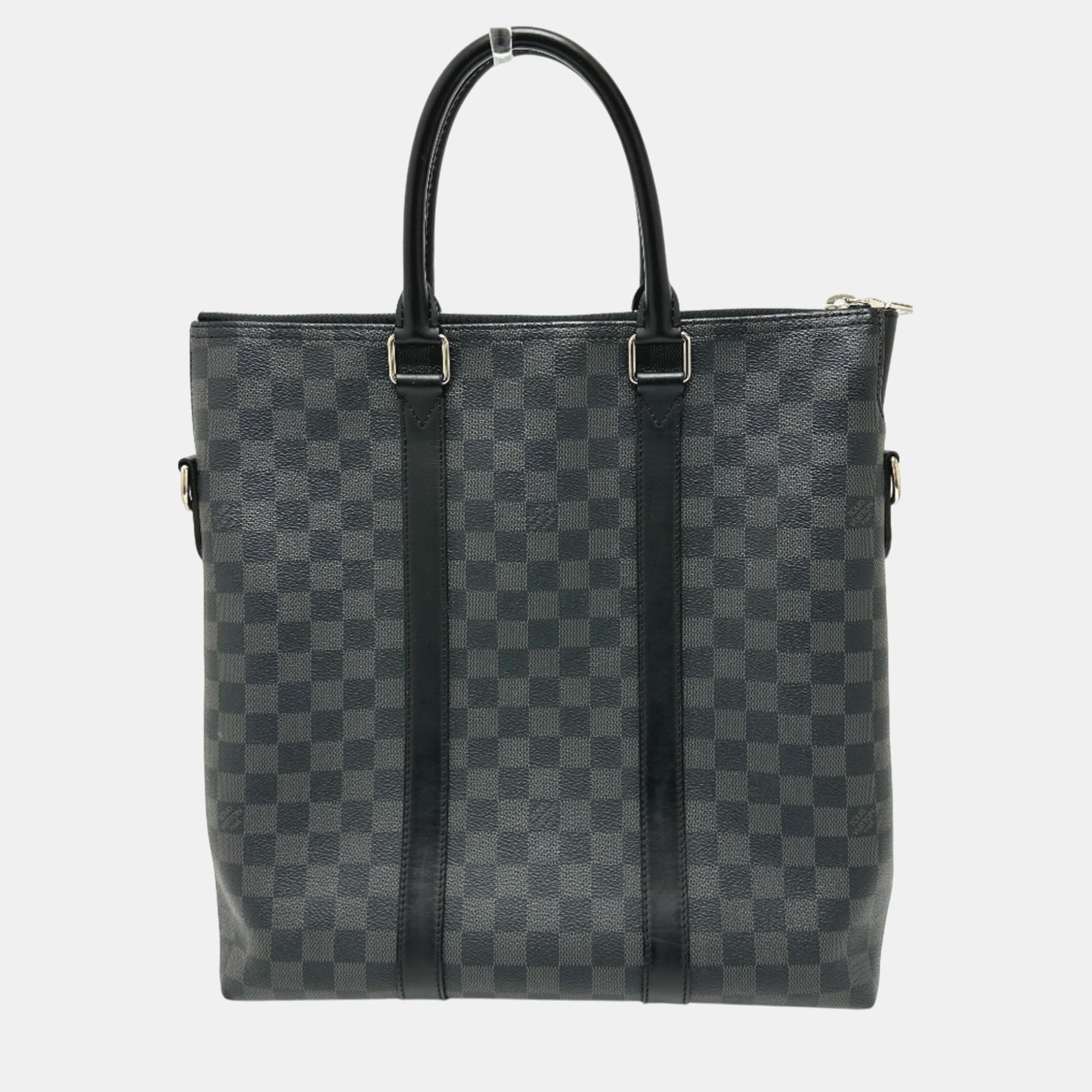

Louis Vuitton Black Damier Graphite Tote Bag