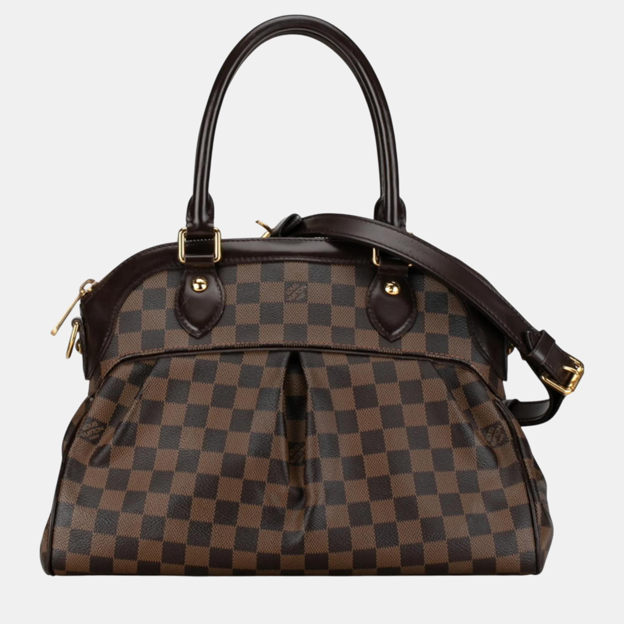 

Louis Vuitton Brown PVC Leather Damier Trevi PM Handbag