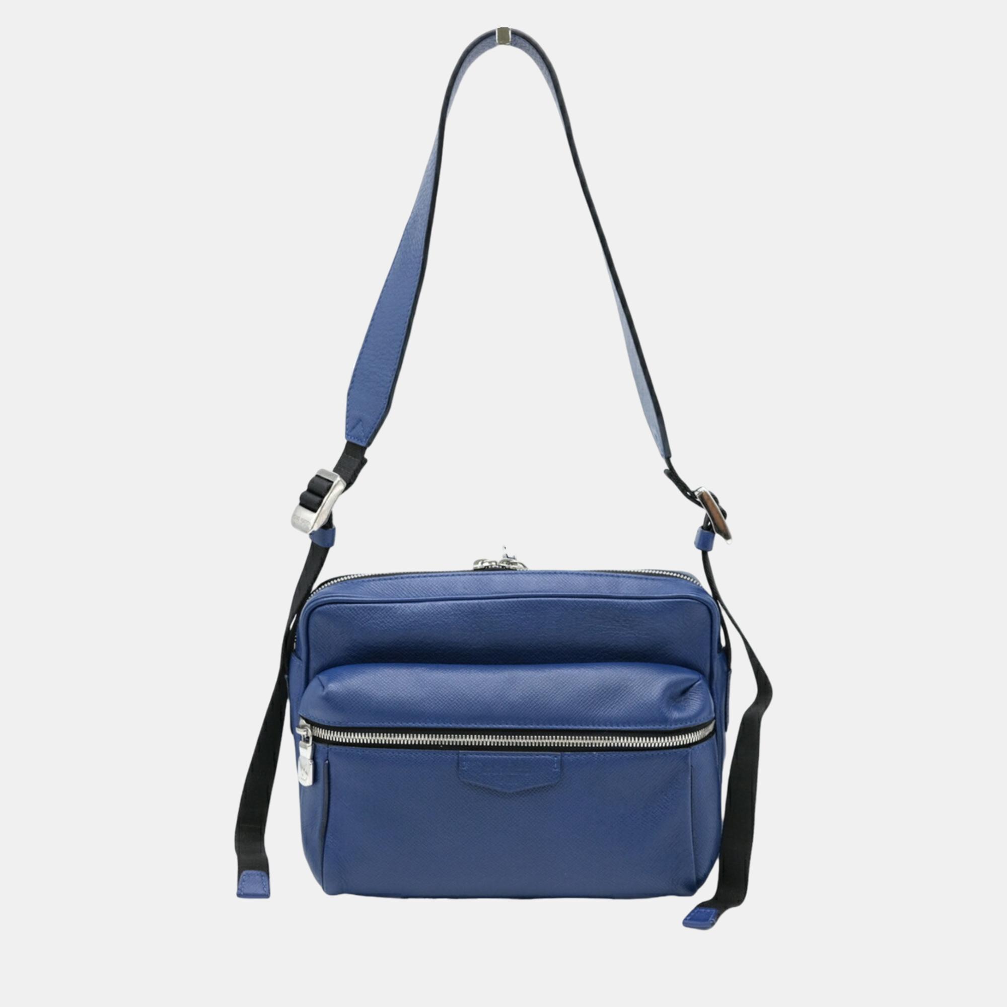 

Louis Vuitton Taiga Leather Blue Outdoor PM Body Bag