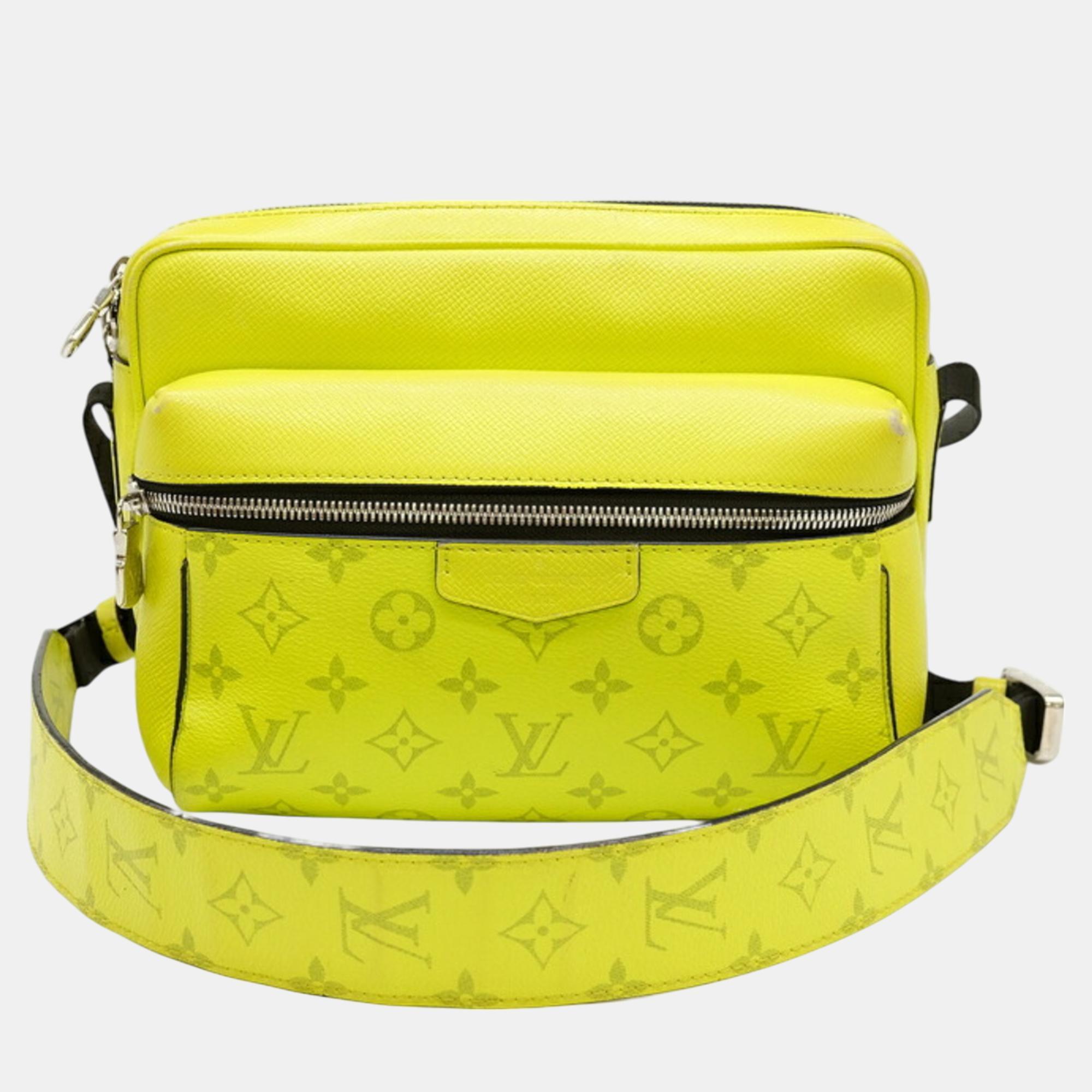 

Louis Vuitton Leather Yellow Taiga Rama Outdoor PM Body Bag