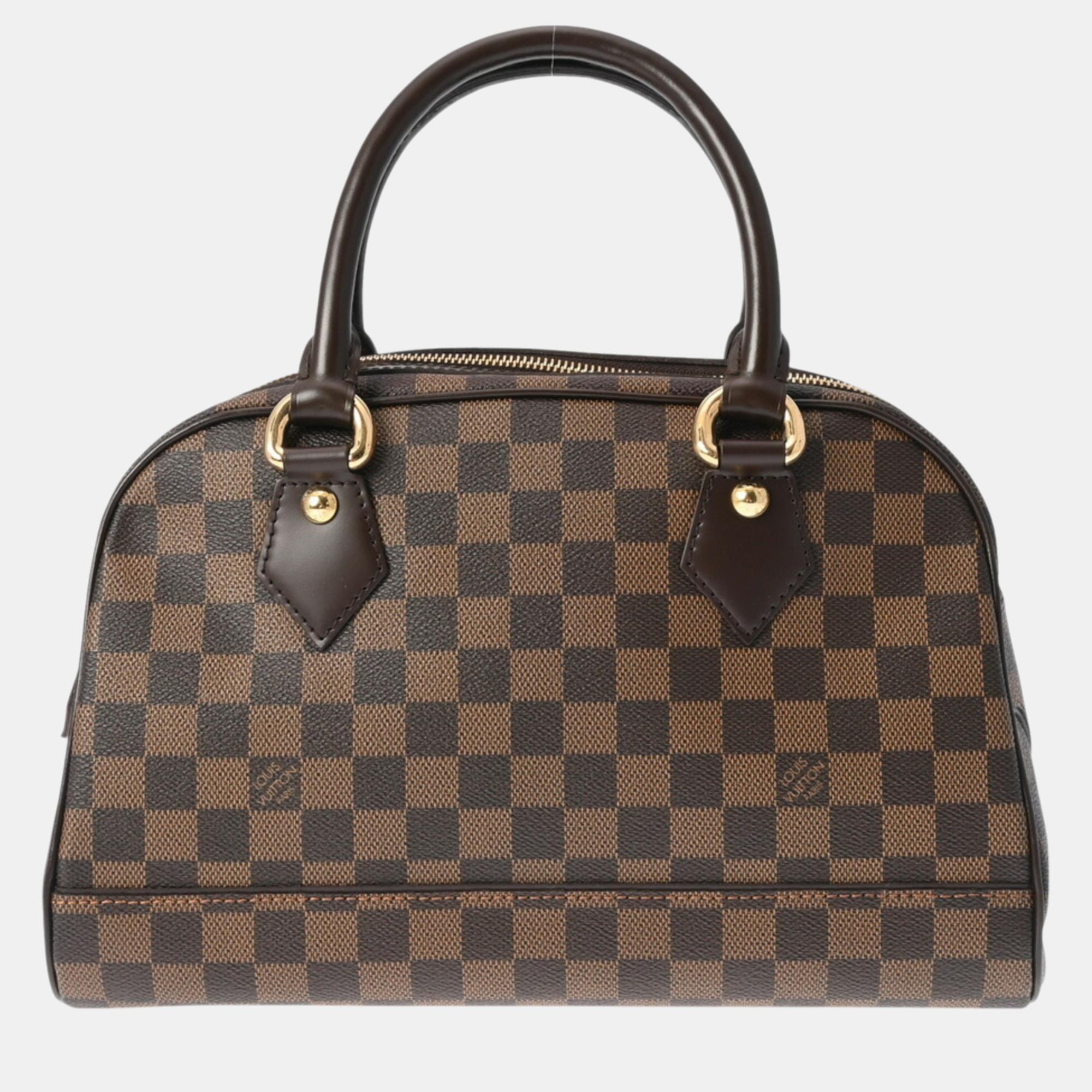 Pre-owned Louis Vuitton Brown Canvas Damier Duomo Handbag