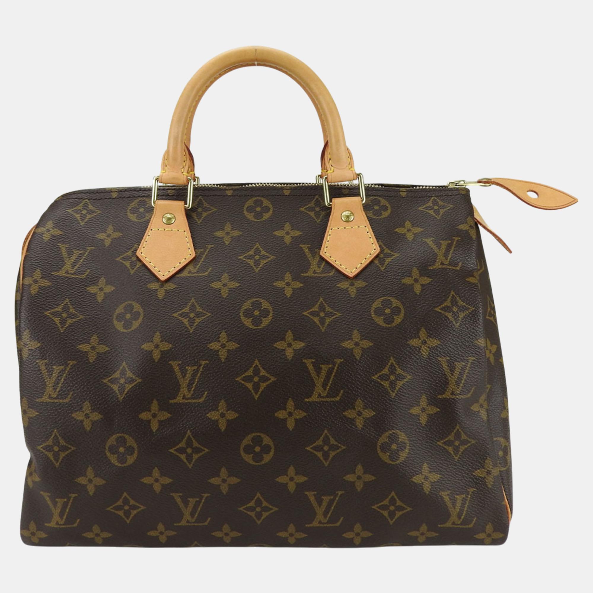 

Louis Vuitton Monogram Canvas Brown Speedy 30 Handbag