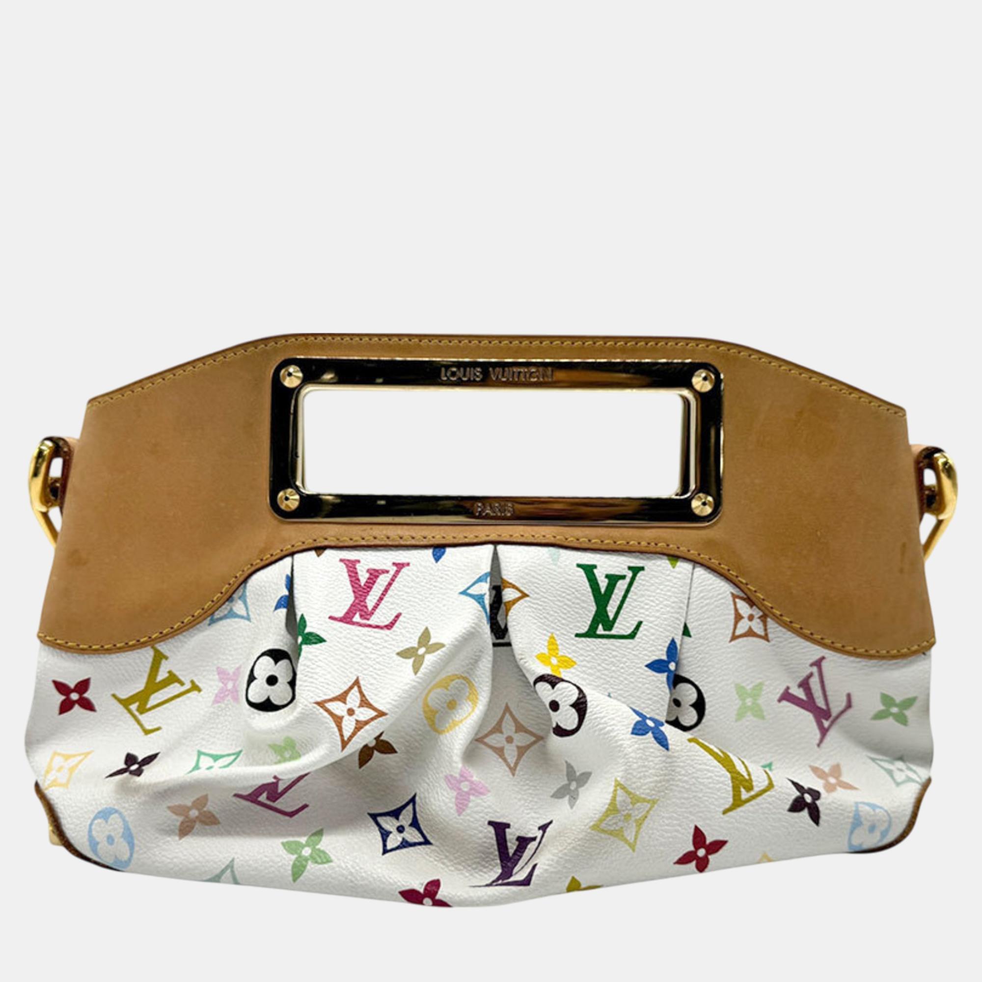 

Louis Vuitton Blanc Monogram Multicolor Judy PM Handbag