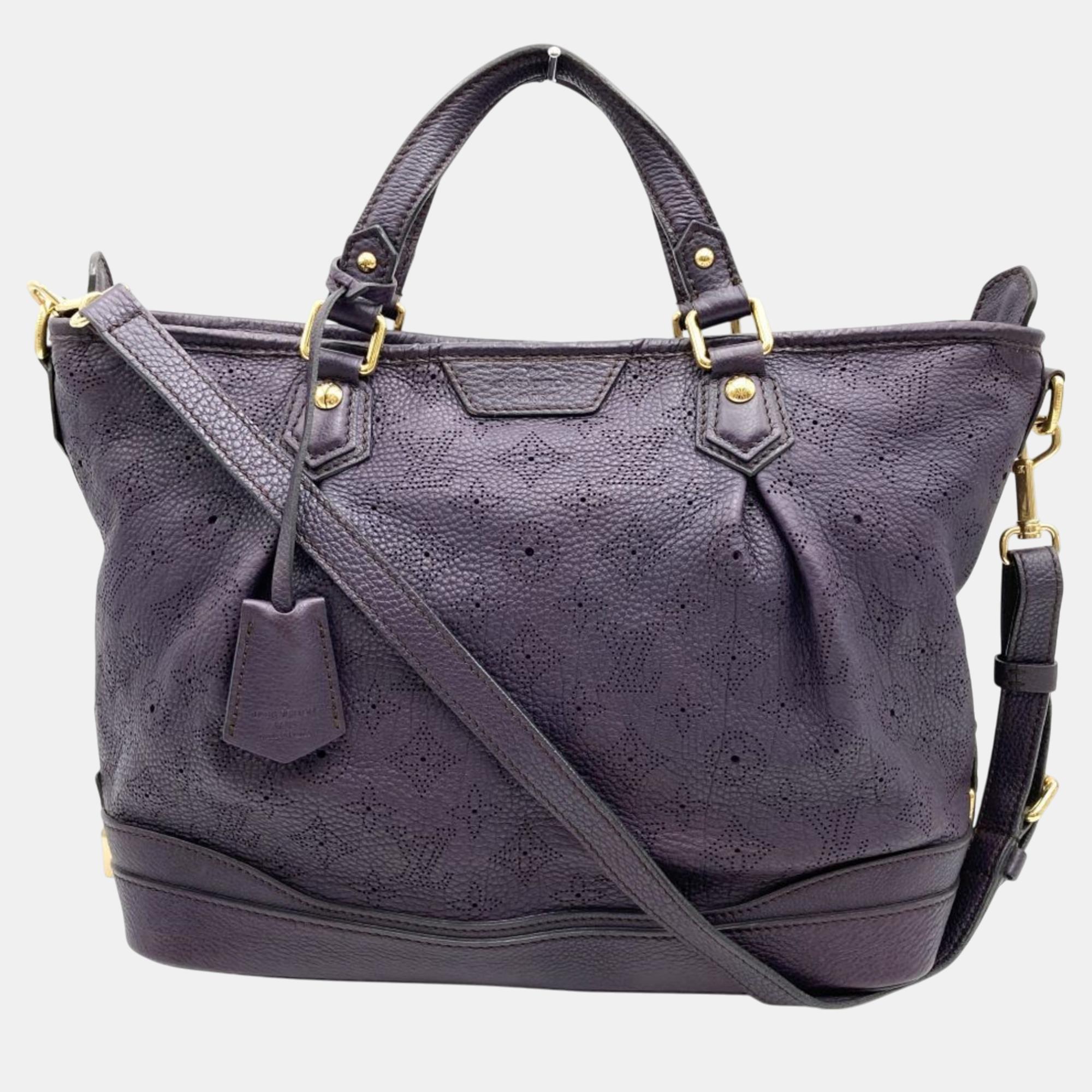 

Louis Vuitton Purple Monogram Mahina Stella PM Handbag