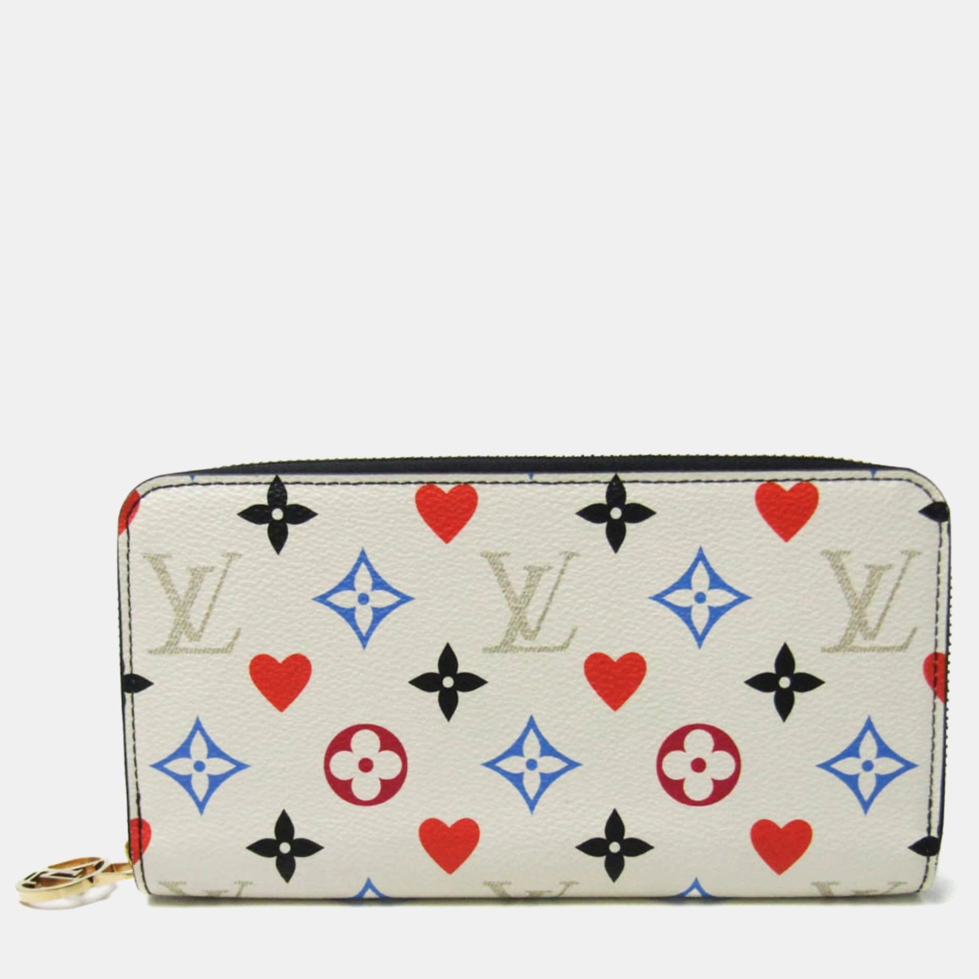 

Louis Vuitton Multi-color White Monogram Game On Zippy Long Wallet