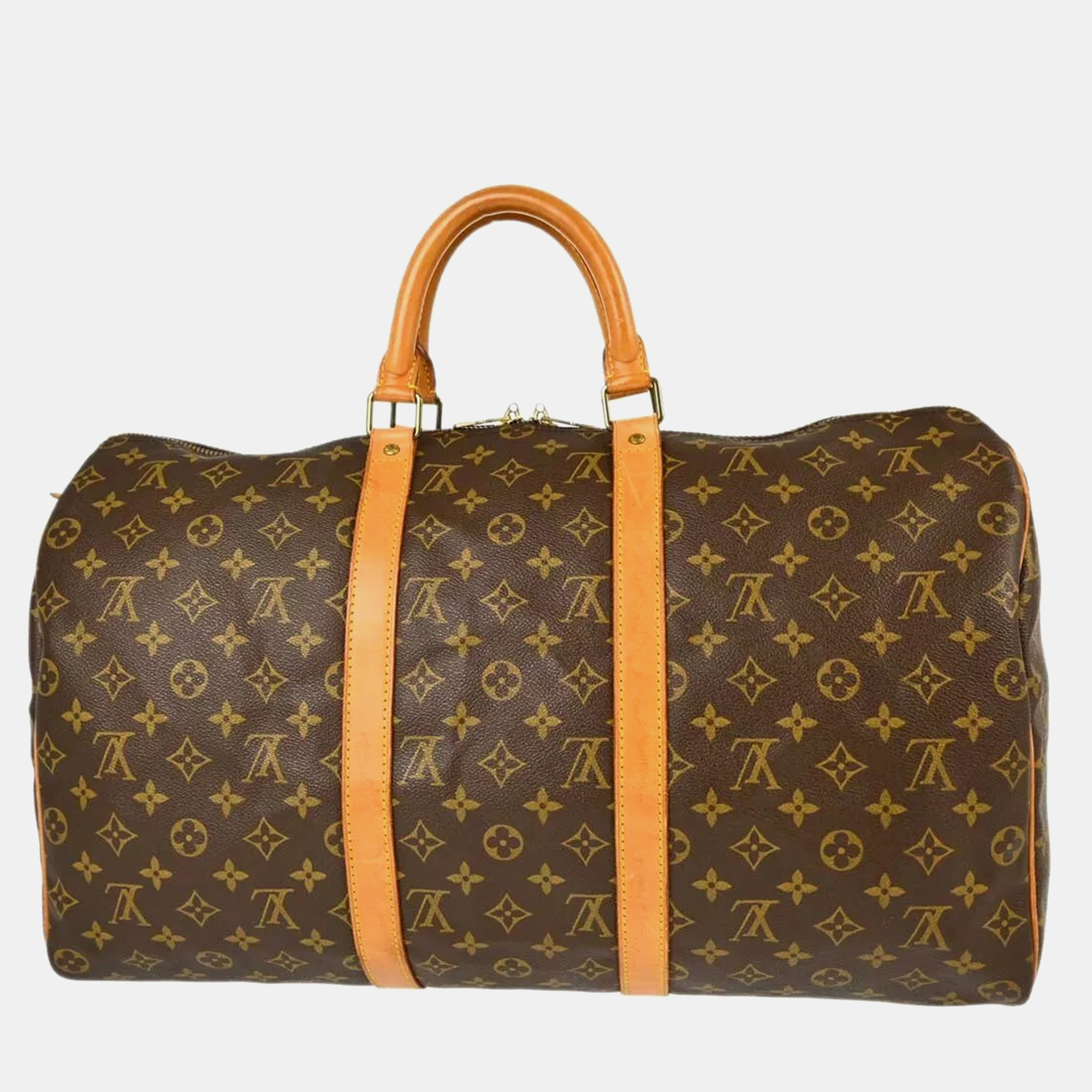 

Louis Vuitton Monogram Keepall 50 Duffle Travel Handbag, Brown