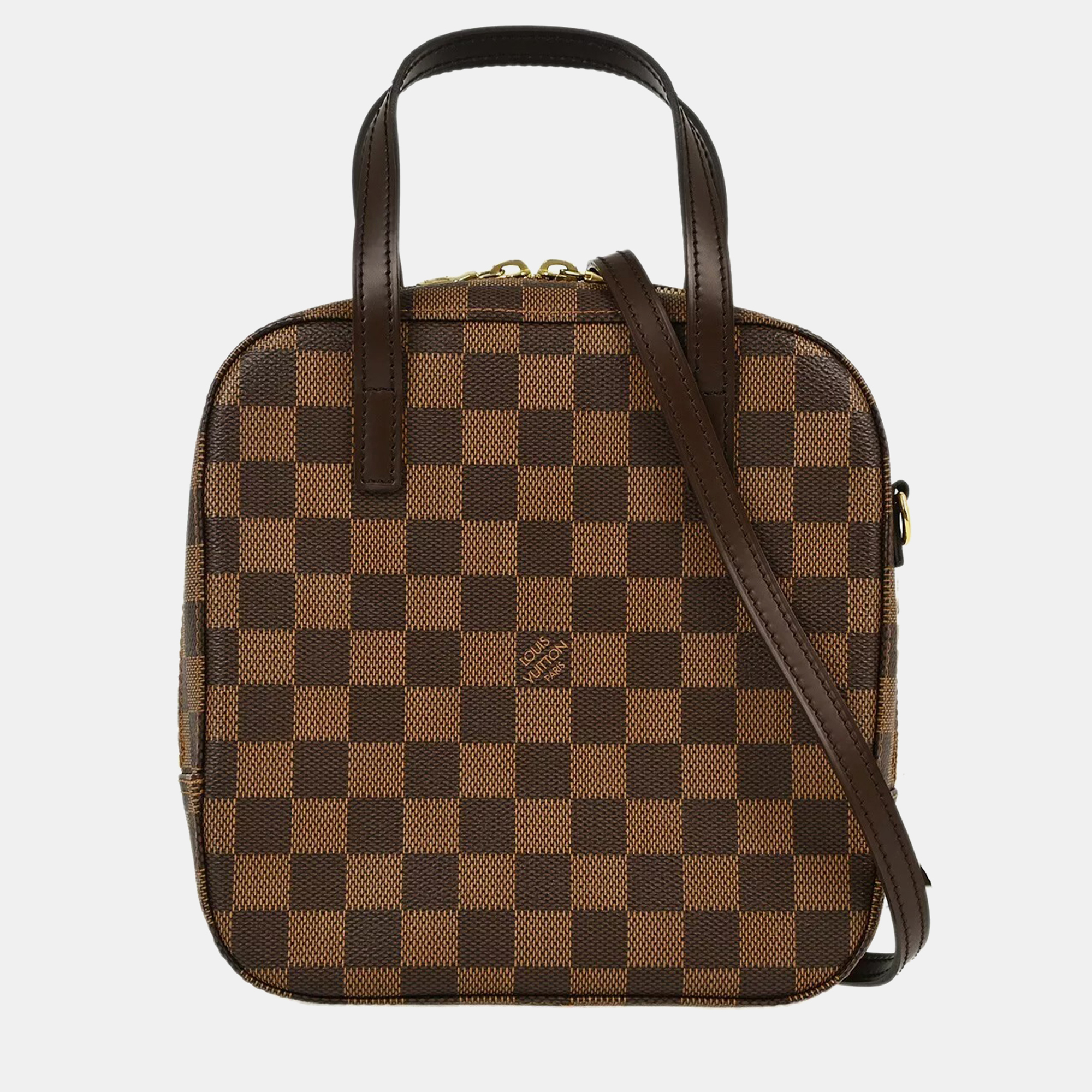 

Louis Vuitton Damier Spontini Handbag, Brown