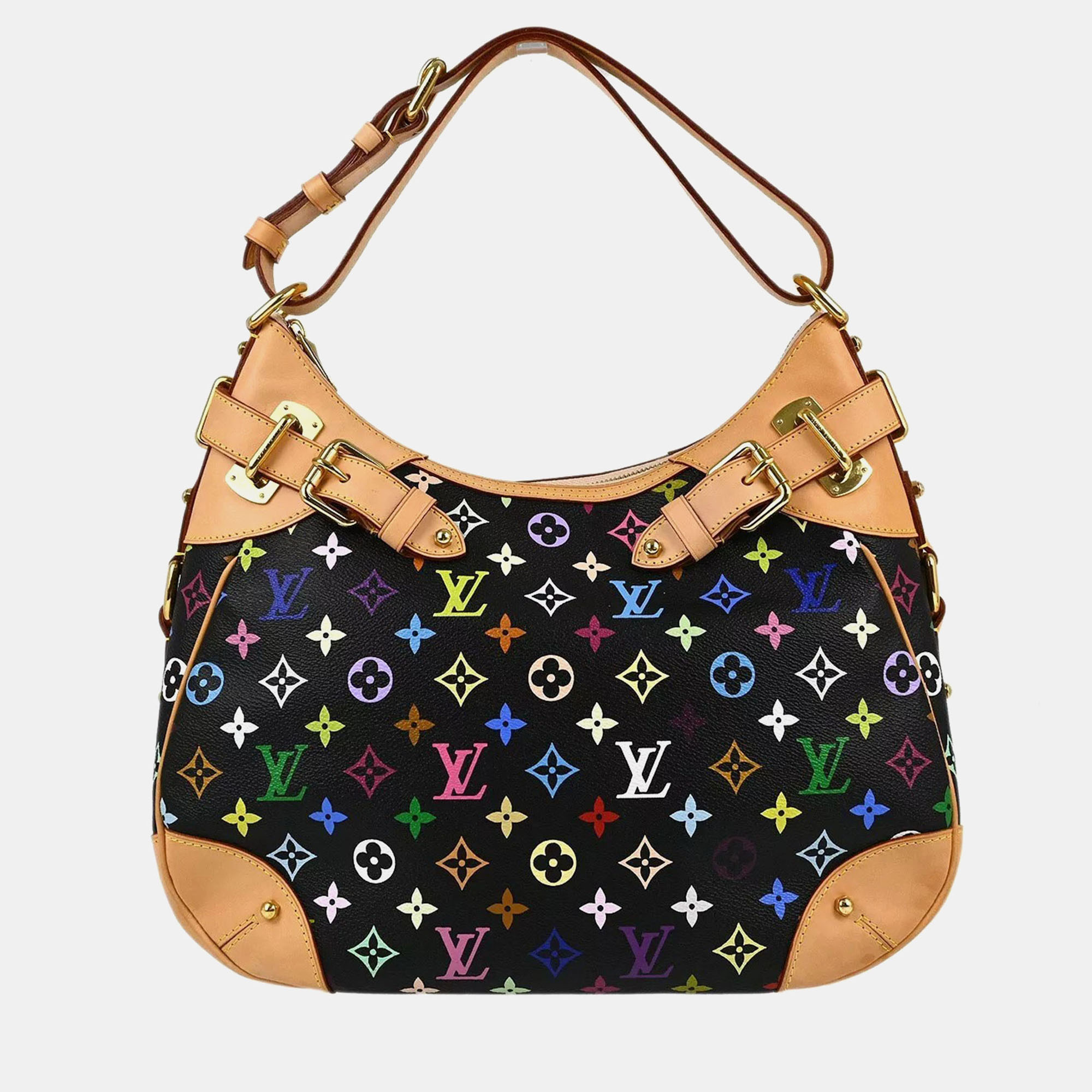 

Louis Vuitton Black Monogram Multicolor Greta Shoulder Bag