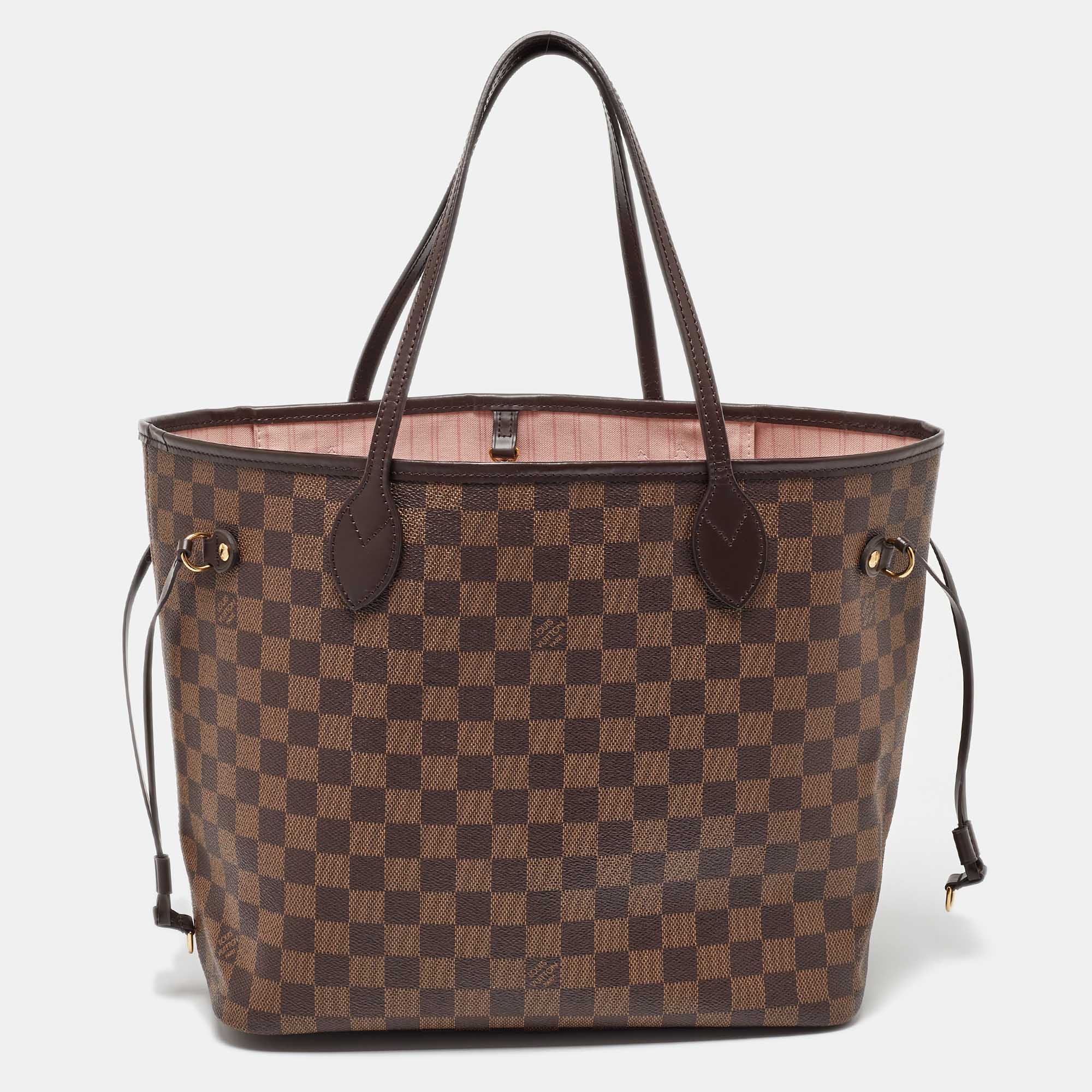 

Louis Vuitton Damier Ebene Canvas Neverfull MM Bag, Brown