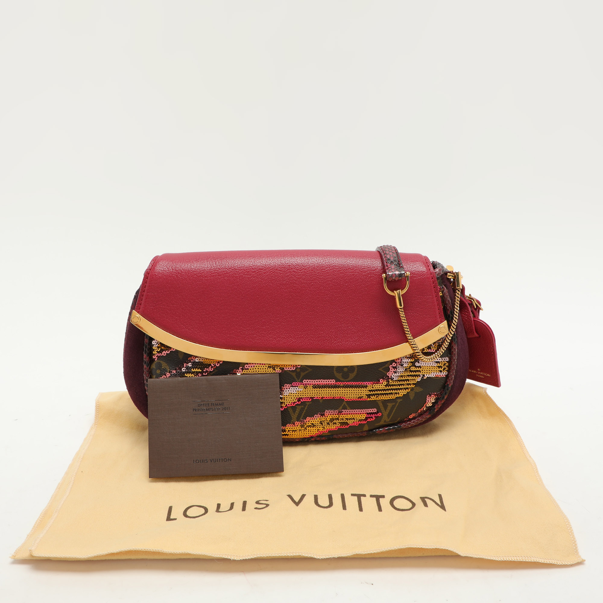 Louis Vuitton Multicolor Monogram Canvas and Sequin Savage Club Clutch 